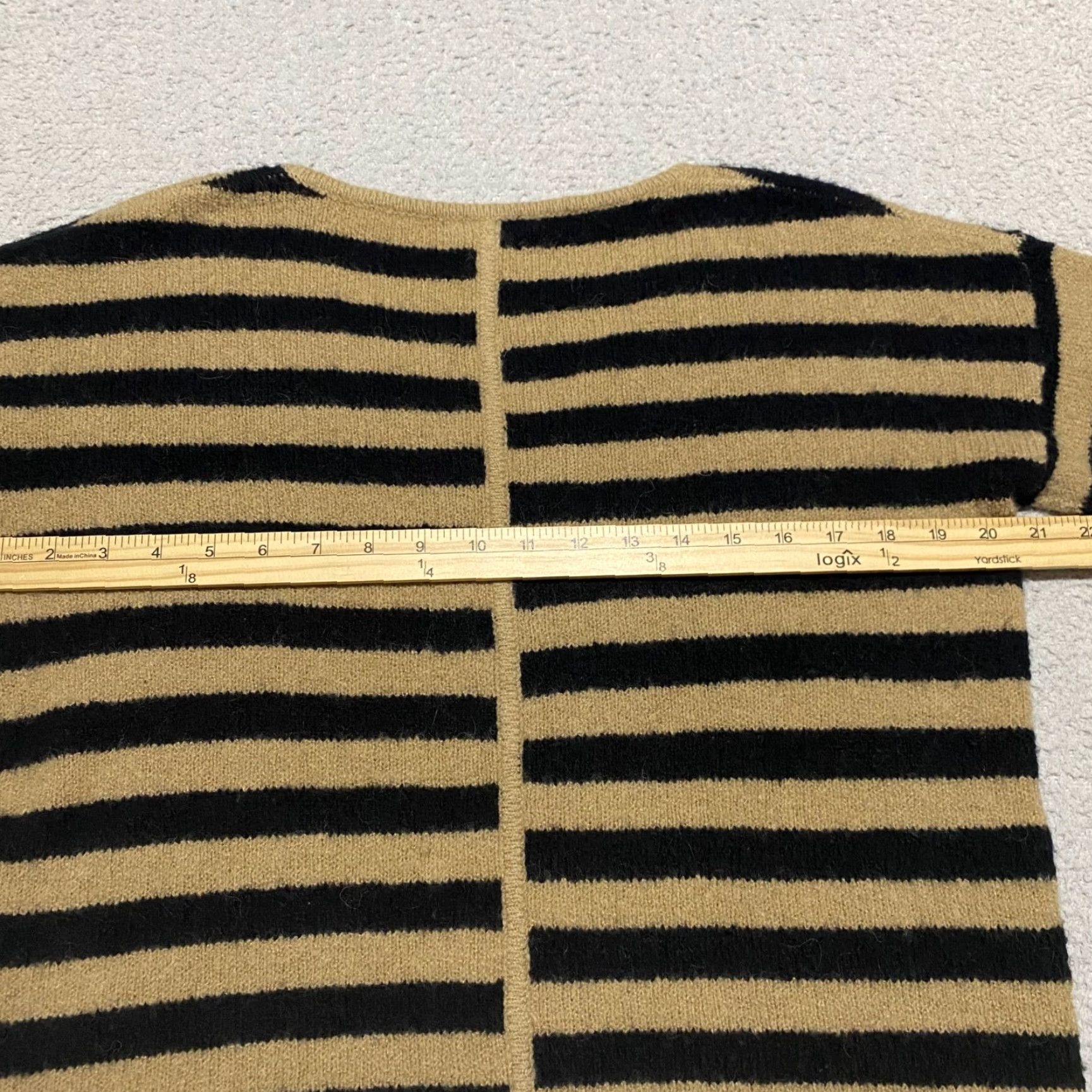 Madewell Madewell Sweater XS Womens Multicolor Striped V-Neck Pullover Wool Alpaca Knit Long Sleeve Shirt Womens, Casual, Regular Fit Size XS / US 0-2 / IT 36-38 - 7 Thumbnail