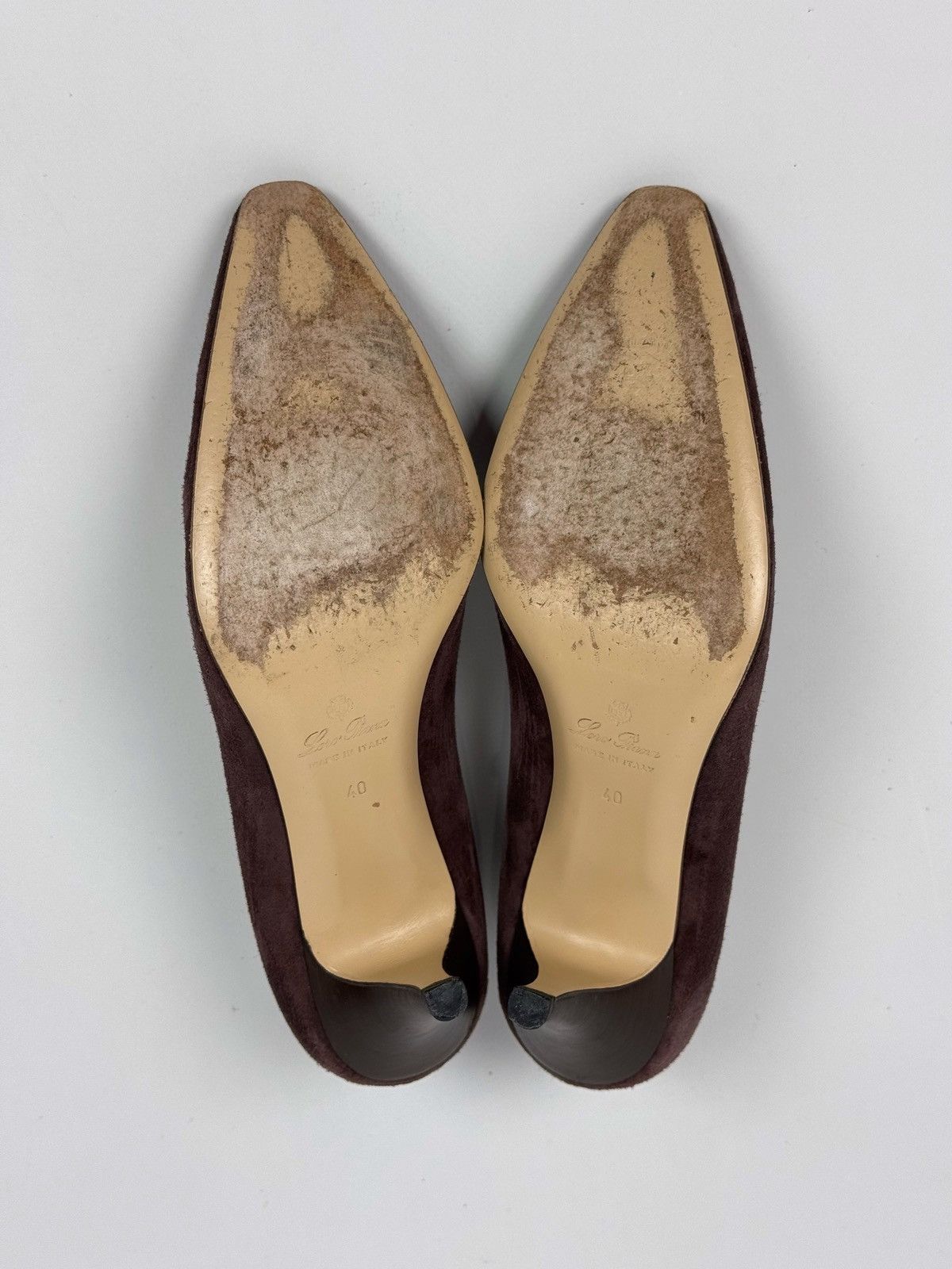 Loro Piana Loro Piana Escarpins Suede Purple Heels Size US 10 / IT 40 - 11 Thumbnail