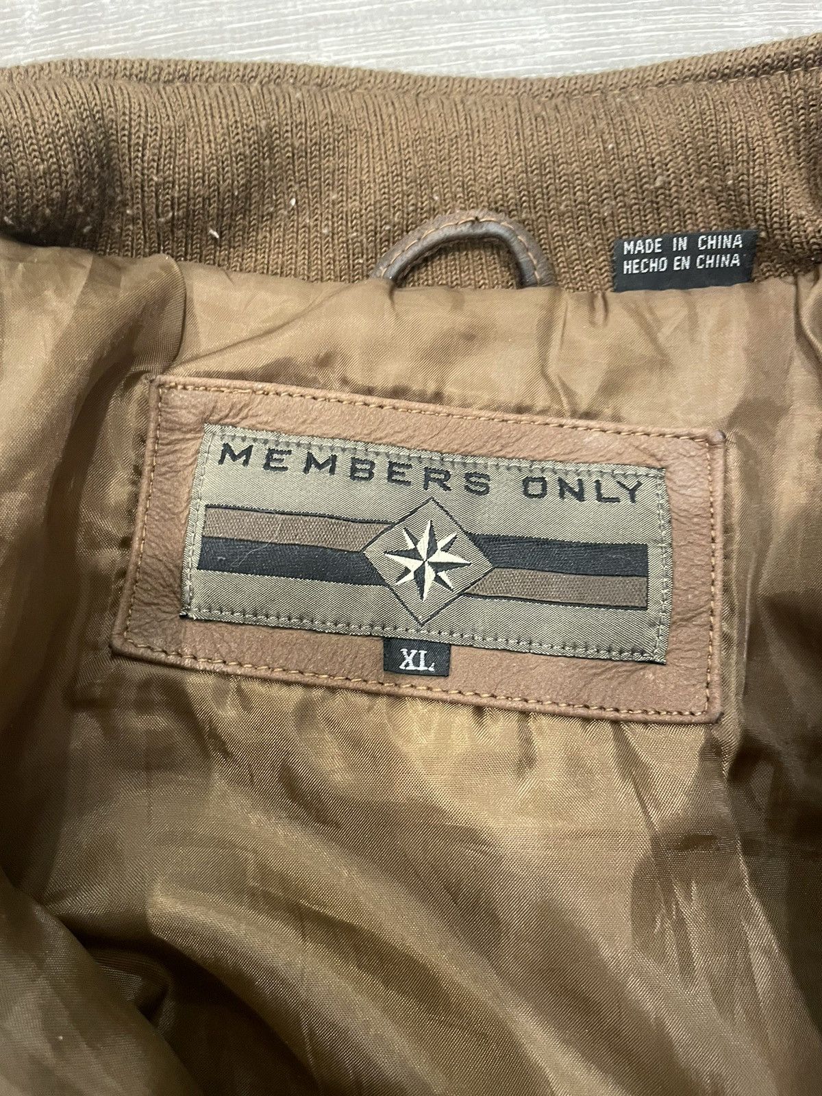 Members Only Members Only Brown Leather Jacket Size US L / EU 52-54 / 3 - 3 Thumbnail