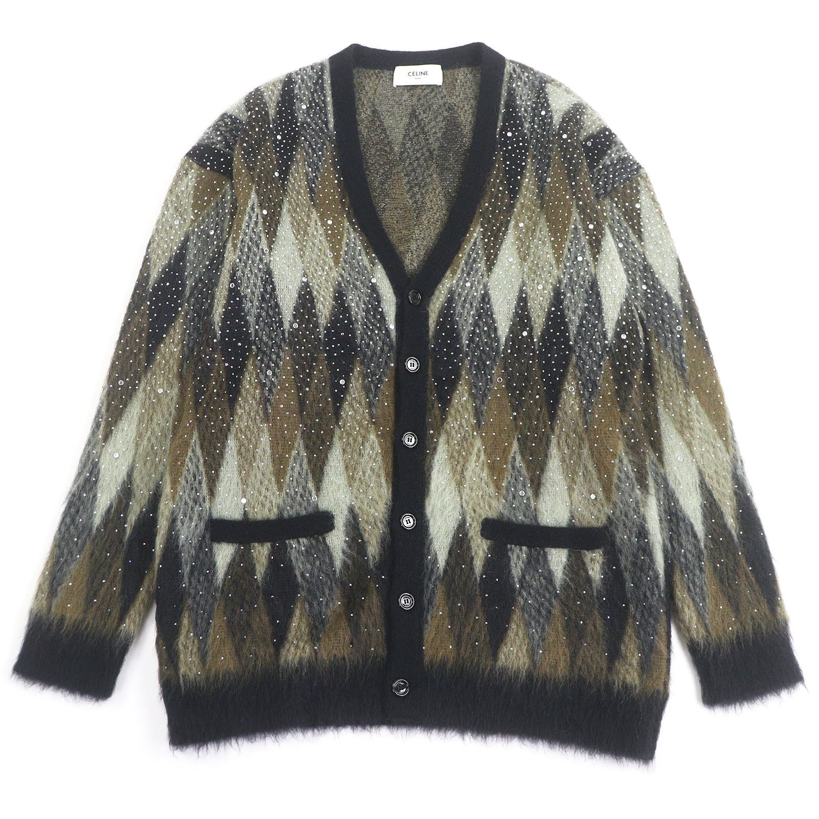 Celine Celine CELINE Brushed mohair Embroidery Cardigan Others Tops DUTY FREE for USA Size ONE SIZE - 1 Thumbnail