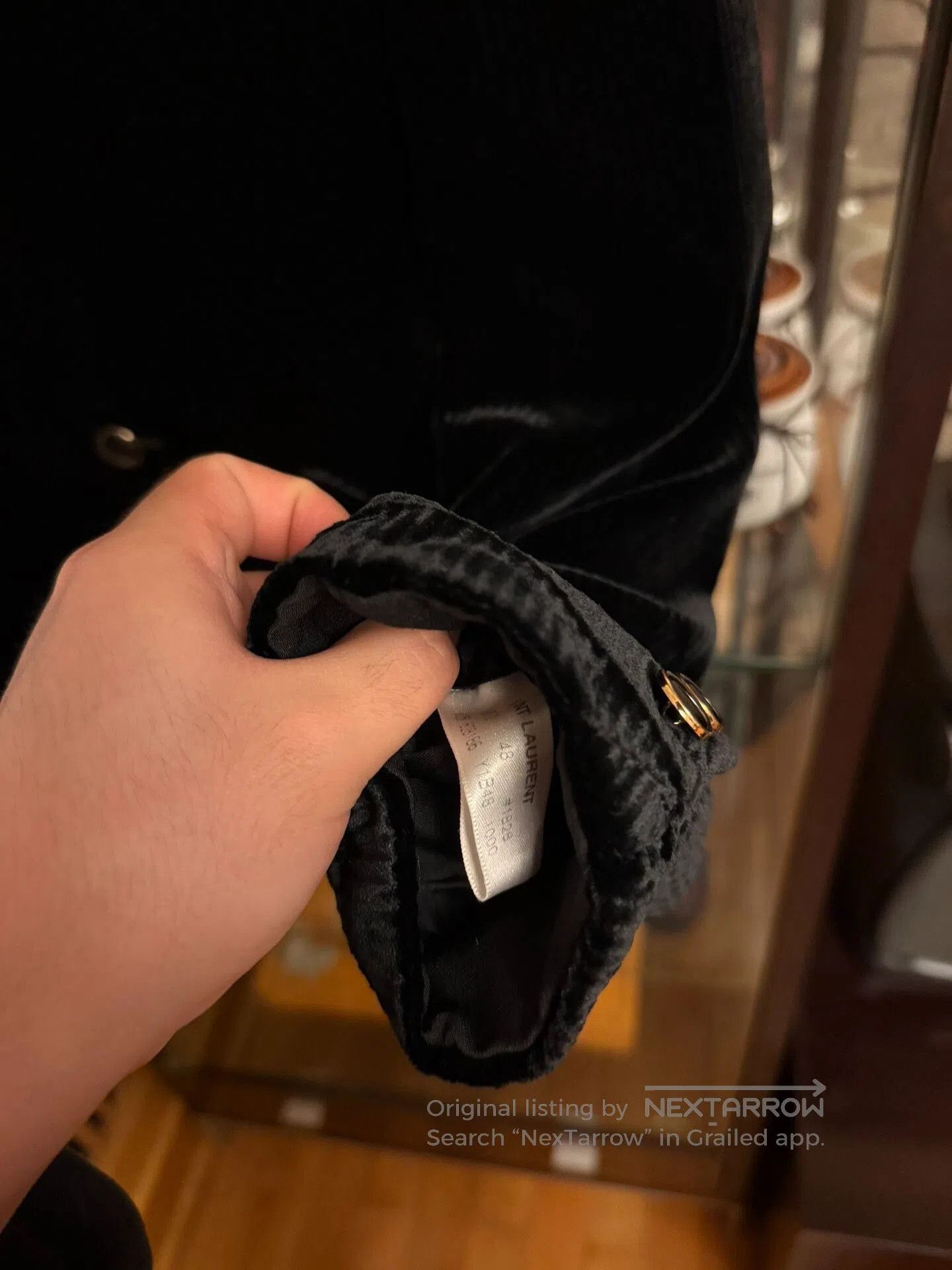 Saint Laurent Paris Saint Laurent 20FW Runway Black Velvet Striped Suit. Size US M / EU 48-50 / 2 - 4 Thumbnail