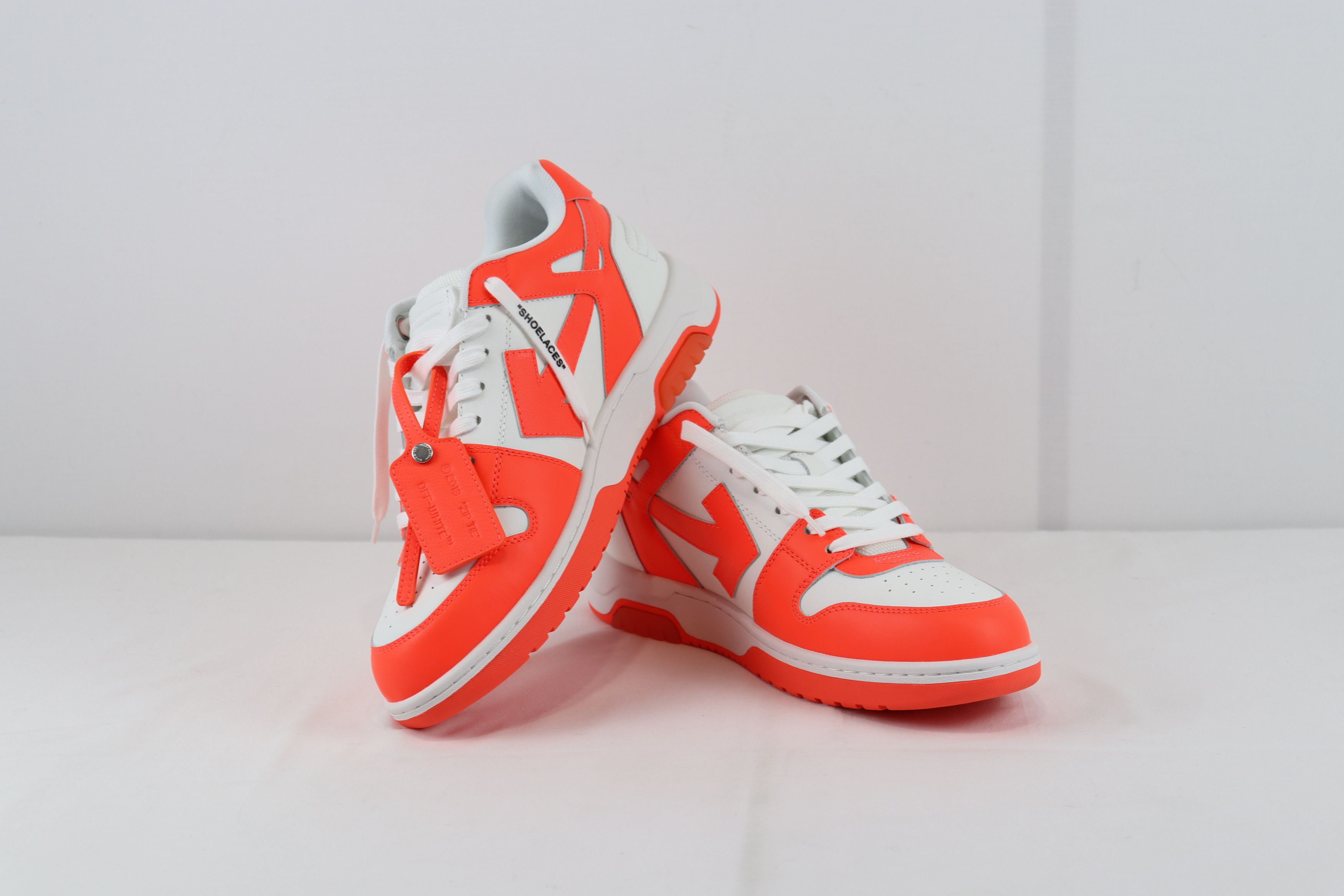 Off-White o1rshd1 Q: 2 / Out of Office Sneakers in Fluo Orange & White Size US 12 / EU 45 - 13 Thumbnail