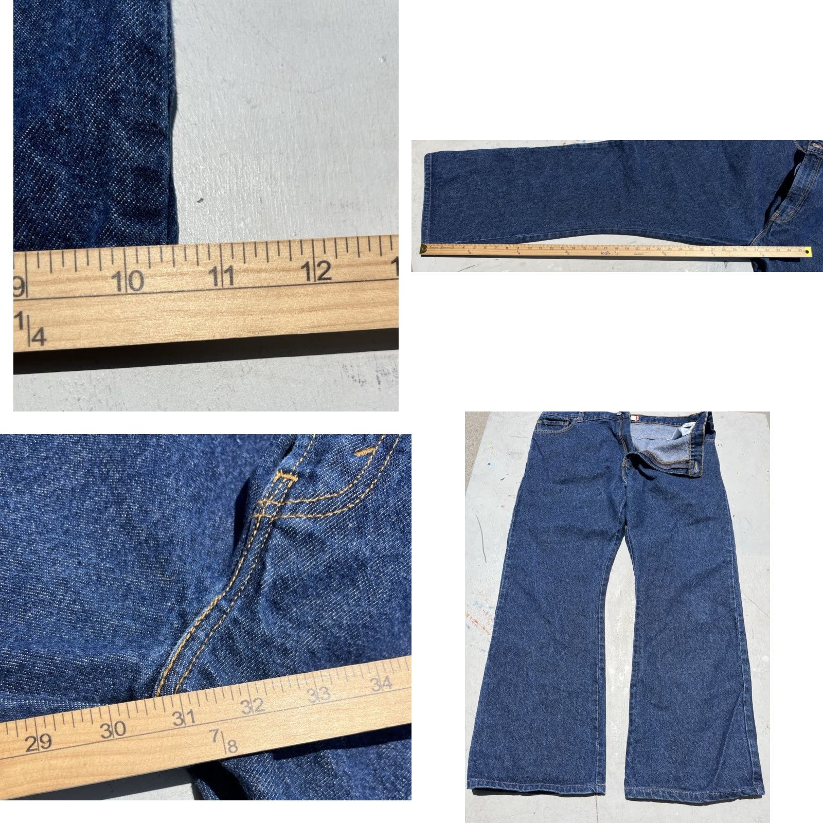 Levi's Levi's Jeans 517 Blue Denim Solid 42x32 Relaxed Bootcut Wide Y2K Oversized Men's Regular 90s Cowboy Classic Boot cut Jeans Mens Size US 42 / EU 58 - 8 Thumbnail
