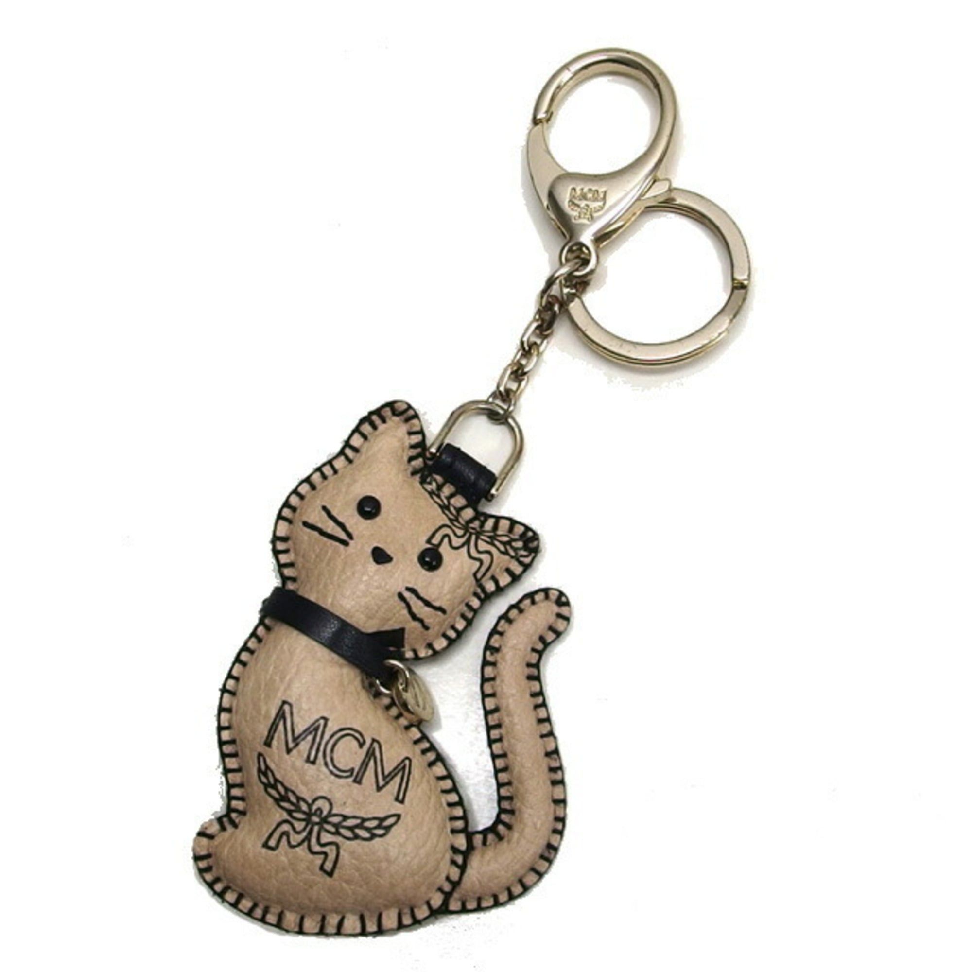 MCM MCM Visetos Cat Motif Bag Charm Keychain Size ONE SIZE - 1 Thumbnail