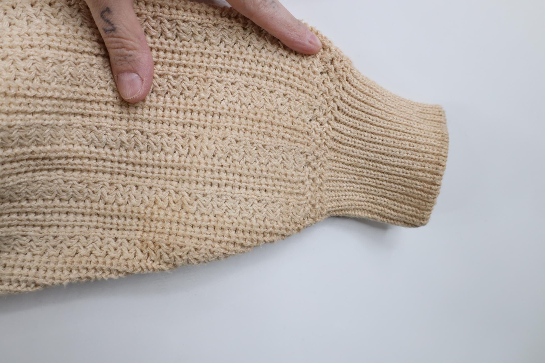 Vintage Vintage 90s Streetwear Chunky Ribbed Knit Crewneck Sweater Size US M / EU 48-50 / 2 - 7 Thumbnail