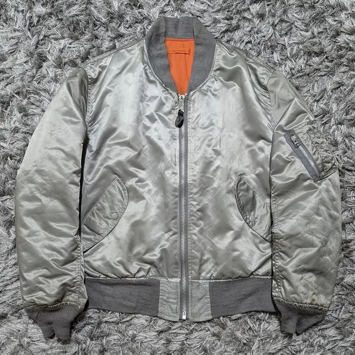 CORINTH USA製 MA-1 フライトジャケット ブルゾン シルバー M CORINTH MFG. CO. - CORINTH MA-1 - B.GRAY – JAKS GARAGE