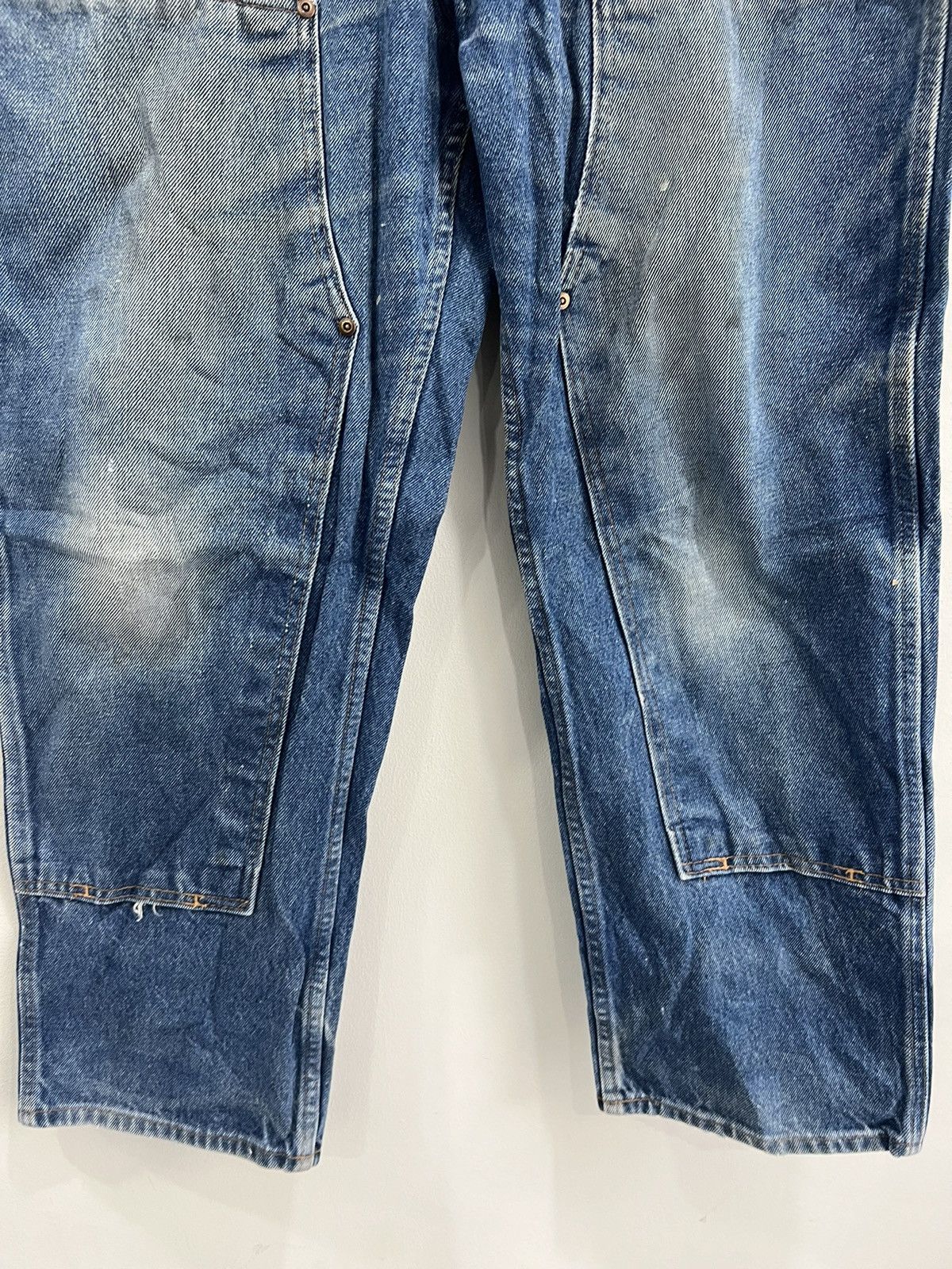 Vintage Vtg Wild Ass Denim Double Knee Jeans Pants 38x30 workwear Size US 38 / EU 54 - 3 Thumbnail