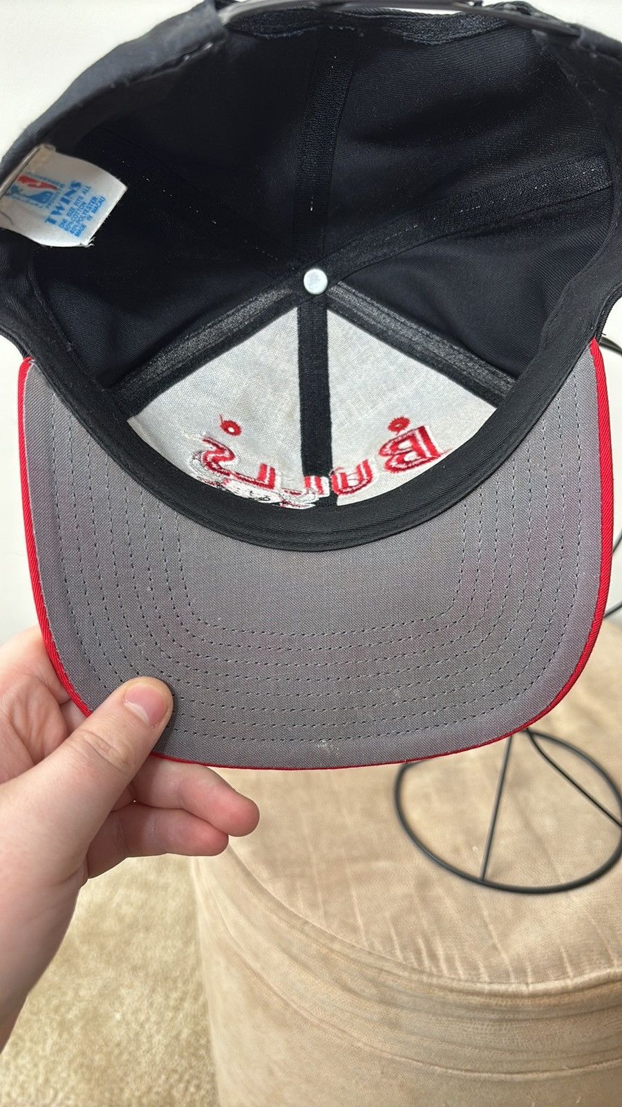NBA × Vintage Vintage Twins Chicago Bulls Hat Size ONE SIZE - 5 Thumbnail