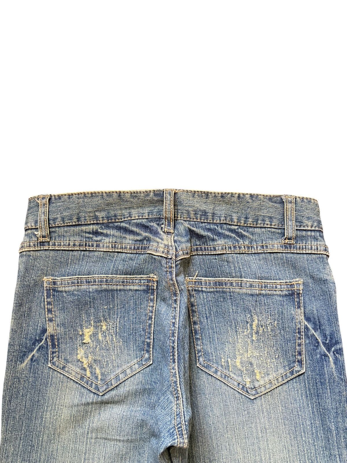 Diesel Vintage Copper Smith Distress Low Rise Flare Jeans Size 26" / US 2 / IT 38 - 4 Thumbnail