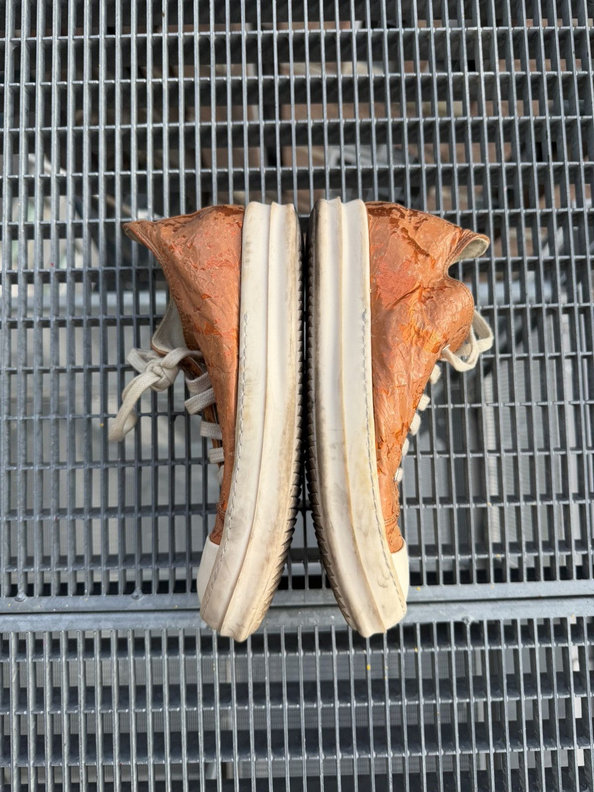 Rick Owens Drkshdw Rick Owens Drkshdw Papaya Low Ramones Size US 6.5 / IT 36.5 - 4 Thumbnail
