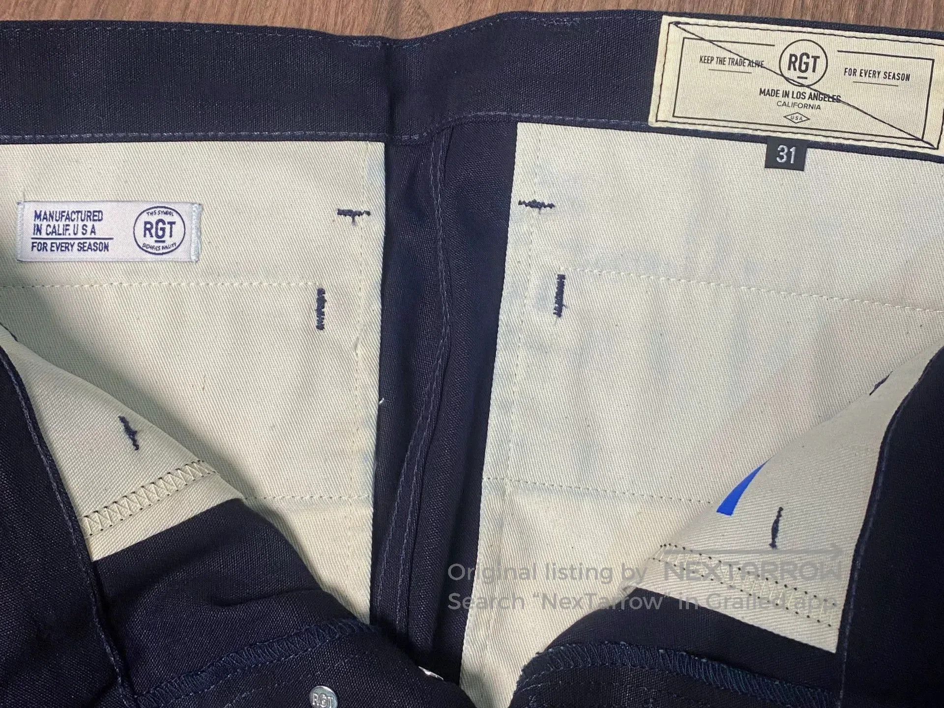 Other RGT Indigo 11oz Office Trousers. Size US 31 - 6 Thumbnail