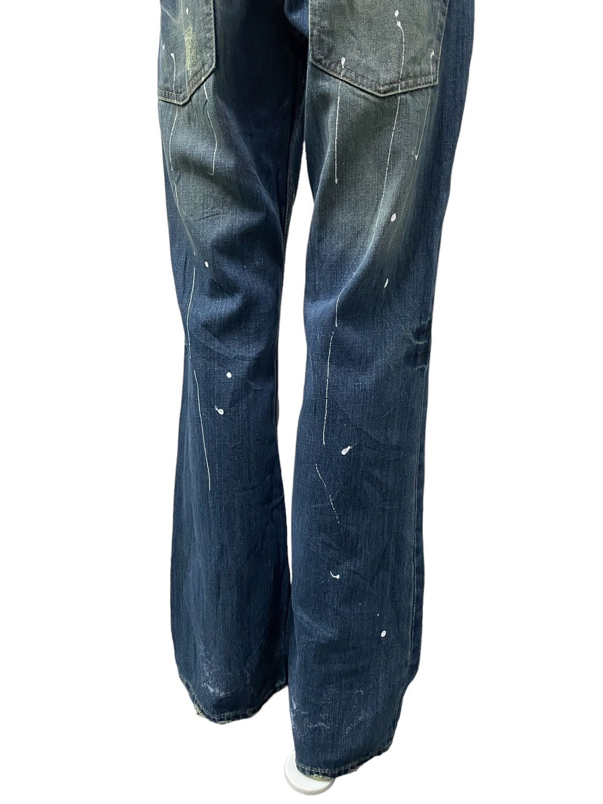 Hysteric Glamour × Japanese Brand Root Three Japan Paint Splatter Studded Flared Jeans Size US 32 / EU 48 - 7 Thumbnail