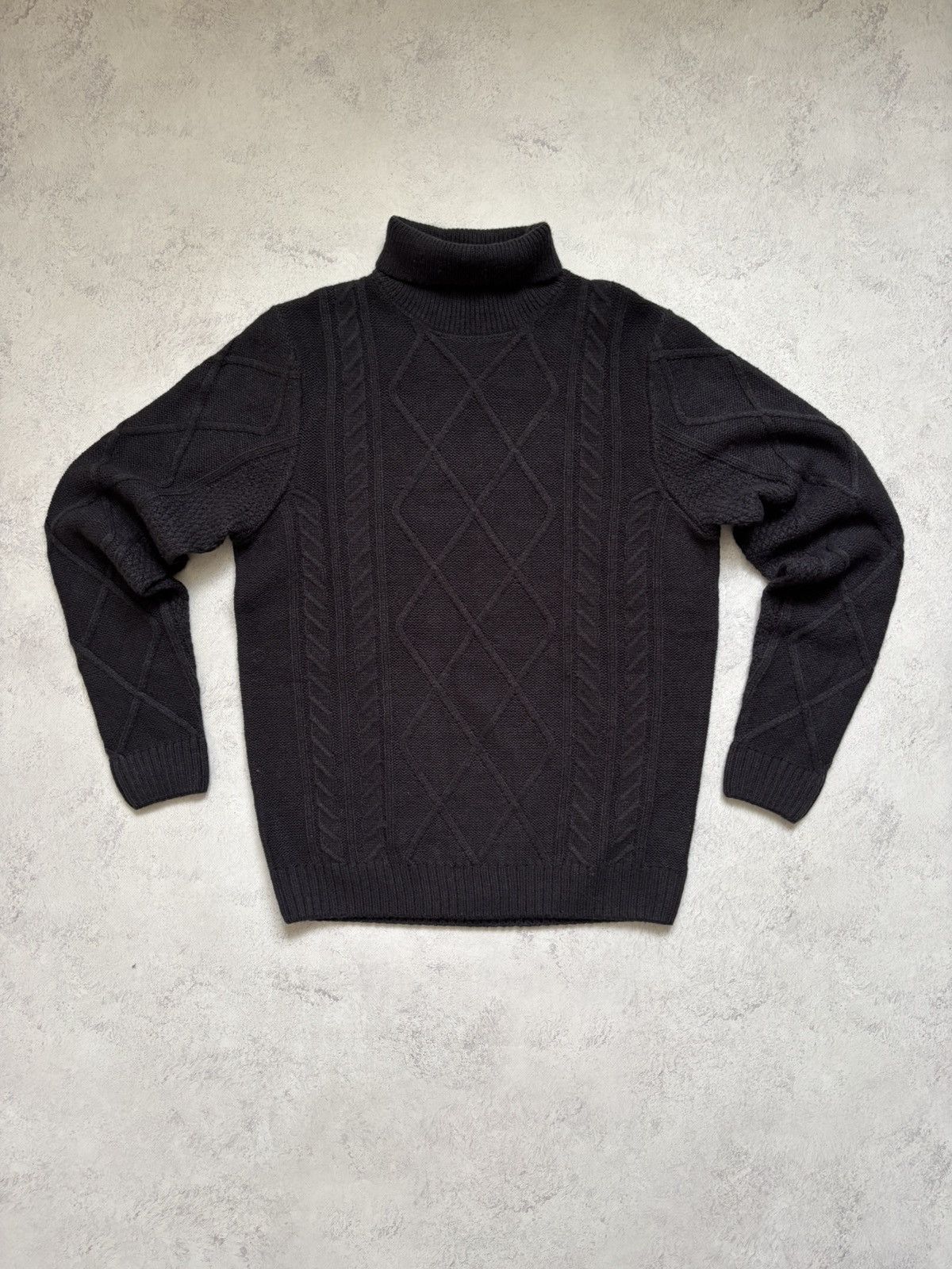 Folk Folk Dark Grey Cable Roll Neck Jumper Knit Sweater Size 4 Size US S / EU 44-46 / 1 - 2 Thumbnail