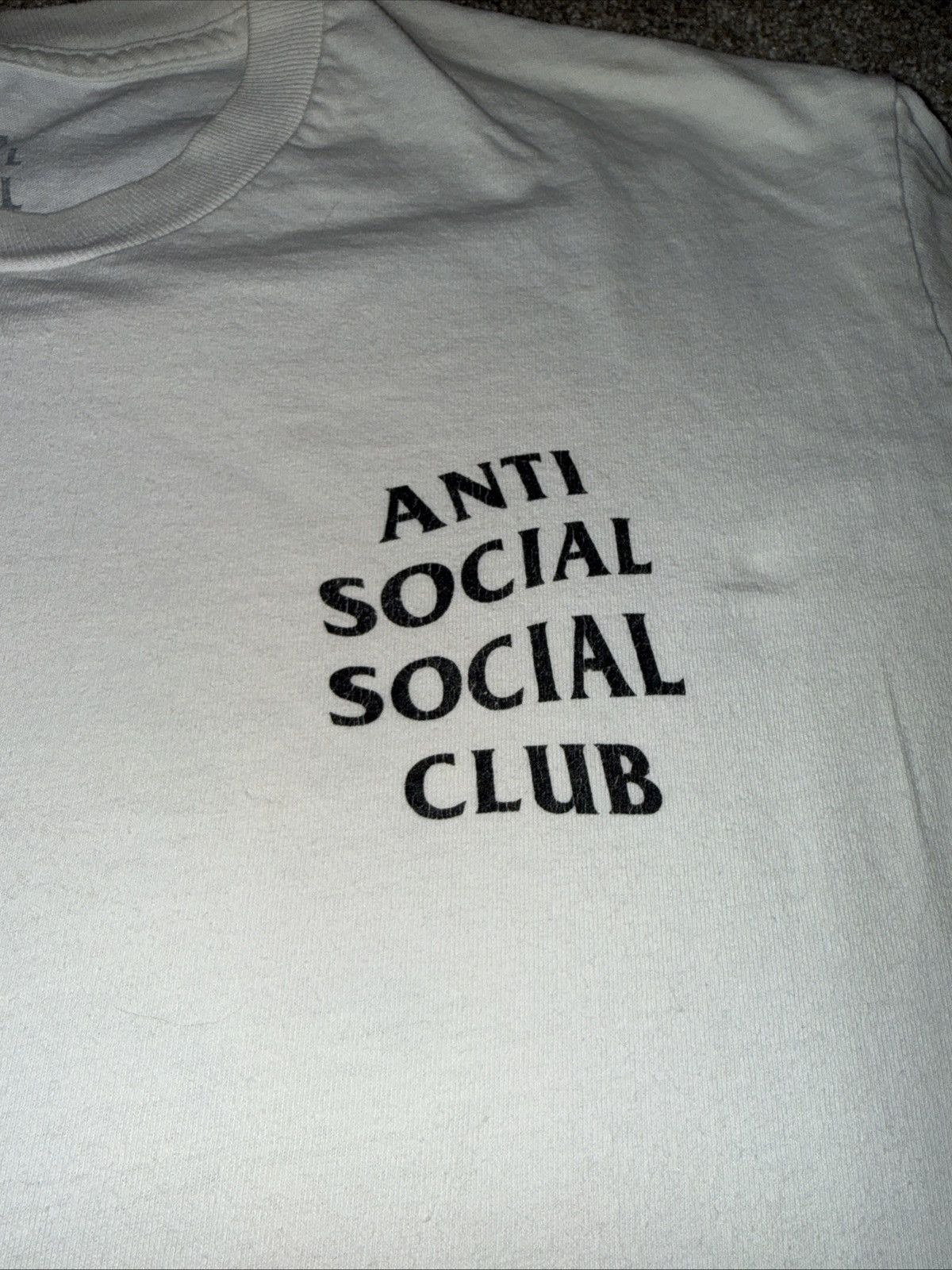 Anti Social Social Club Anti Social Social Club White Black Pink Tee Size Large Size US L / EU 52-54 / 3 - 8 Thumbnail