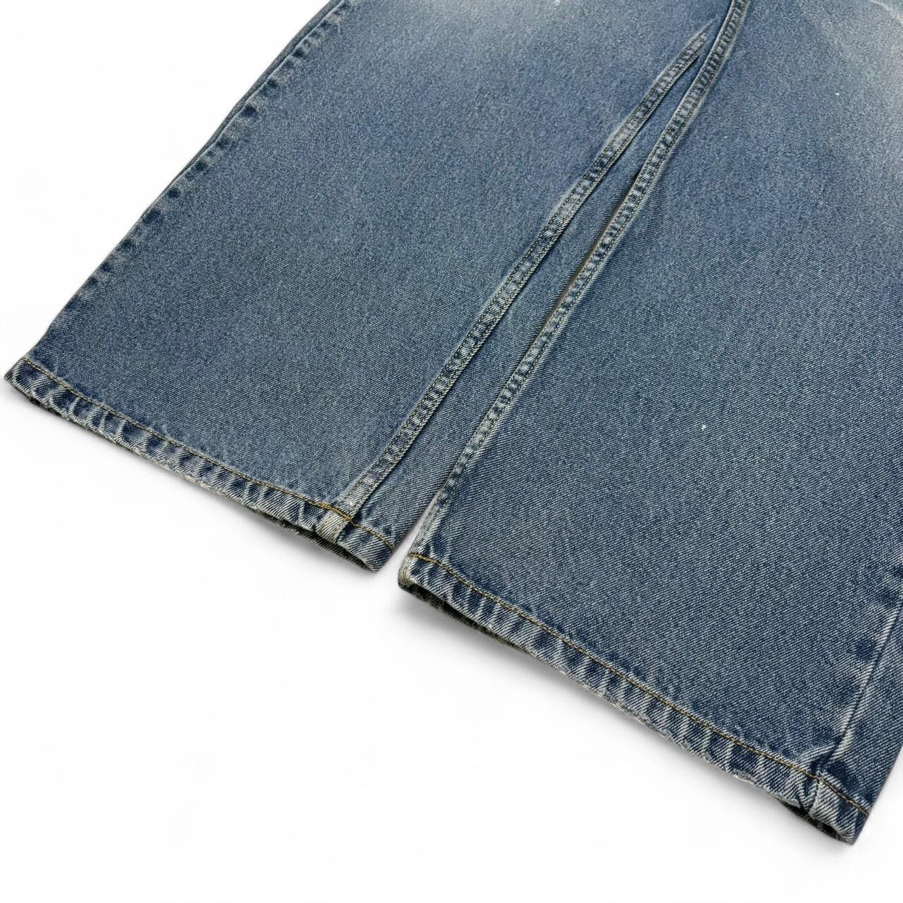 Vintage Vintage 00s Faded Blue Baggy Denim Jeans Size US 40 / EU 56 - 2 Thumbnail