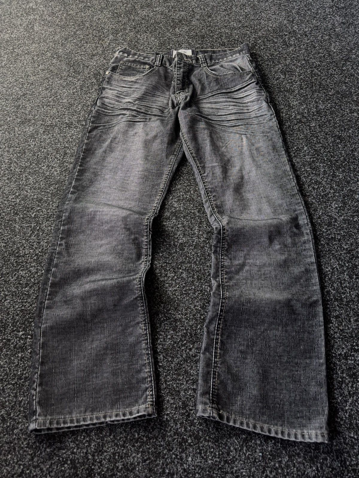 Lee Cooper Relaxed Fit Faded Grey Corduroy style Jeans Y2K