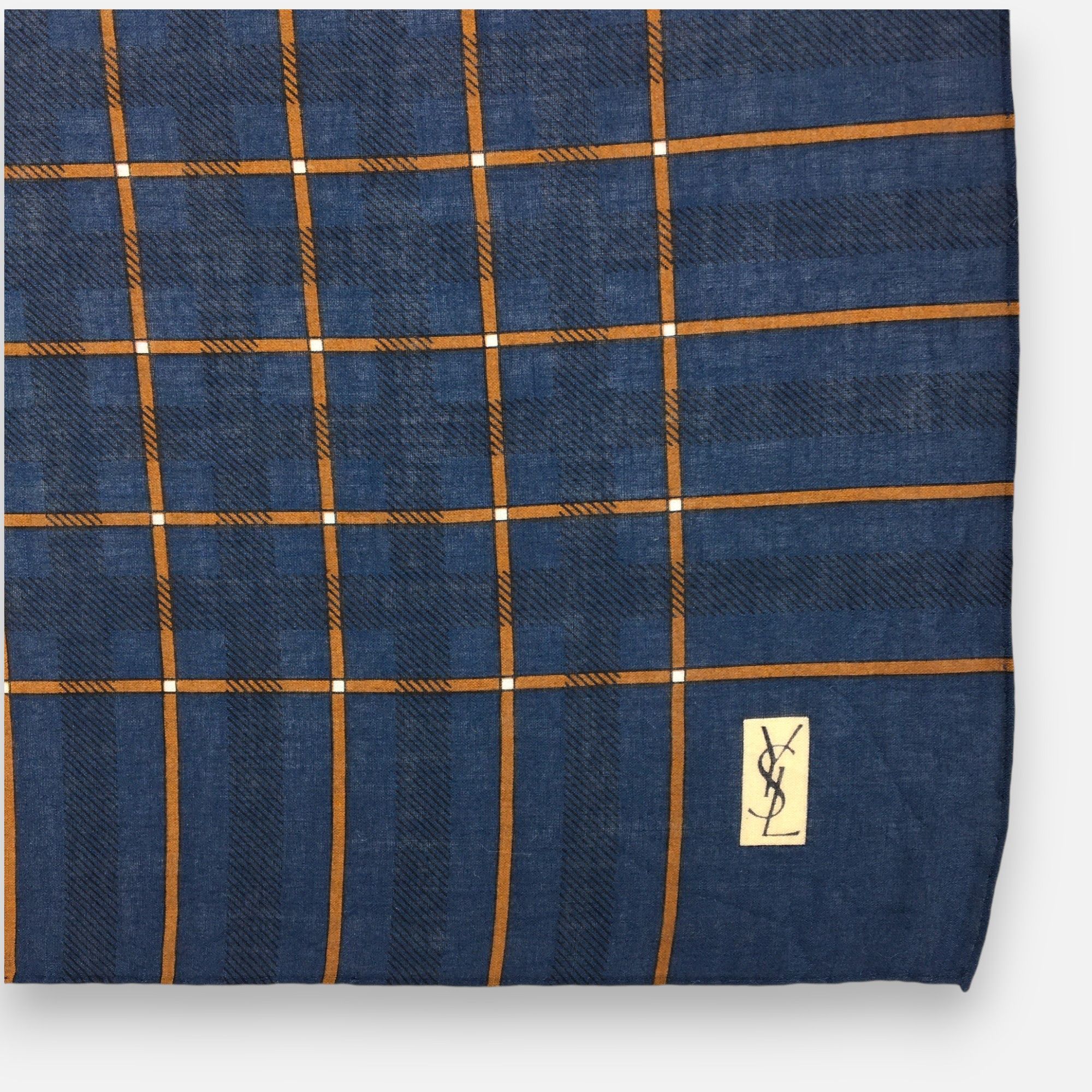 Japanese Brand Vintage Yves Saint Laurent Handkerchief Neckerchief Bandana Size ONE SIZE - 4 Thumbnail
