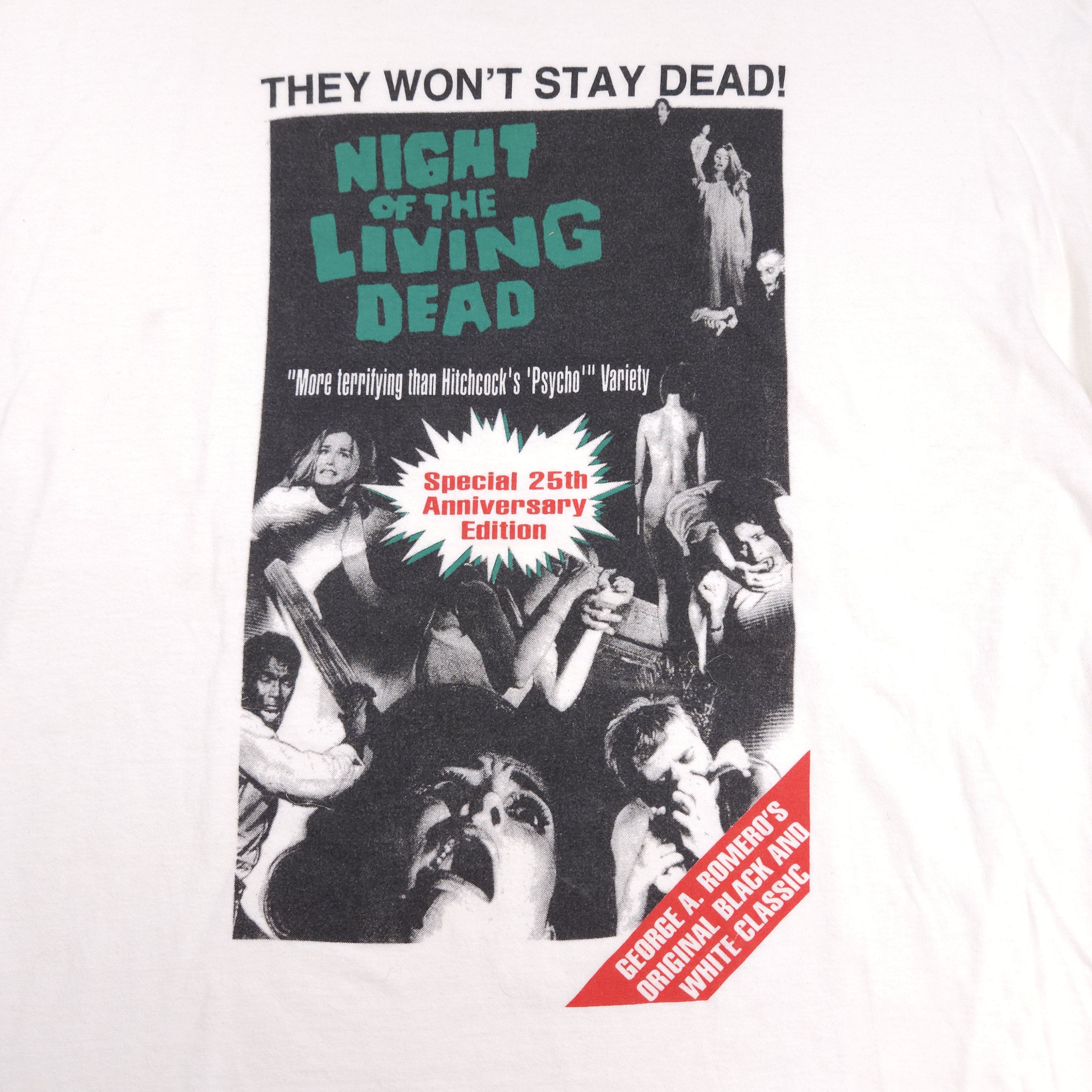 Expert Horror Vintage Night Of The Living Dead Horror Movie L 1993 25th Size US L / EU 52-54 / 3 - 2 Thumbnail