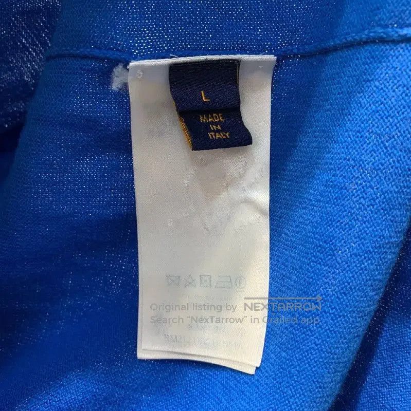 Louis Vuitton Louis Vuitton Blue Wool Men's T-Shirt . Size US L / EU 52-54 / 3 - 4 Thumbnail