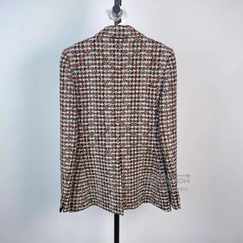 Louis Vuitton Louis Vuitton Tweed blazer jacket Size XXS / US 00 / IT 34 - 2 Thumbnail