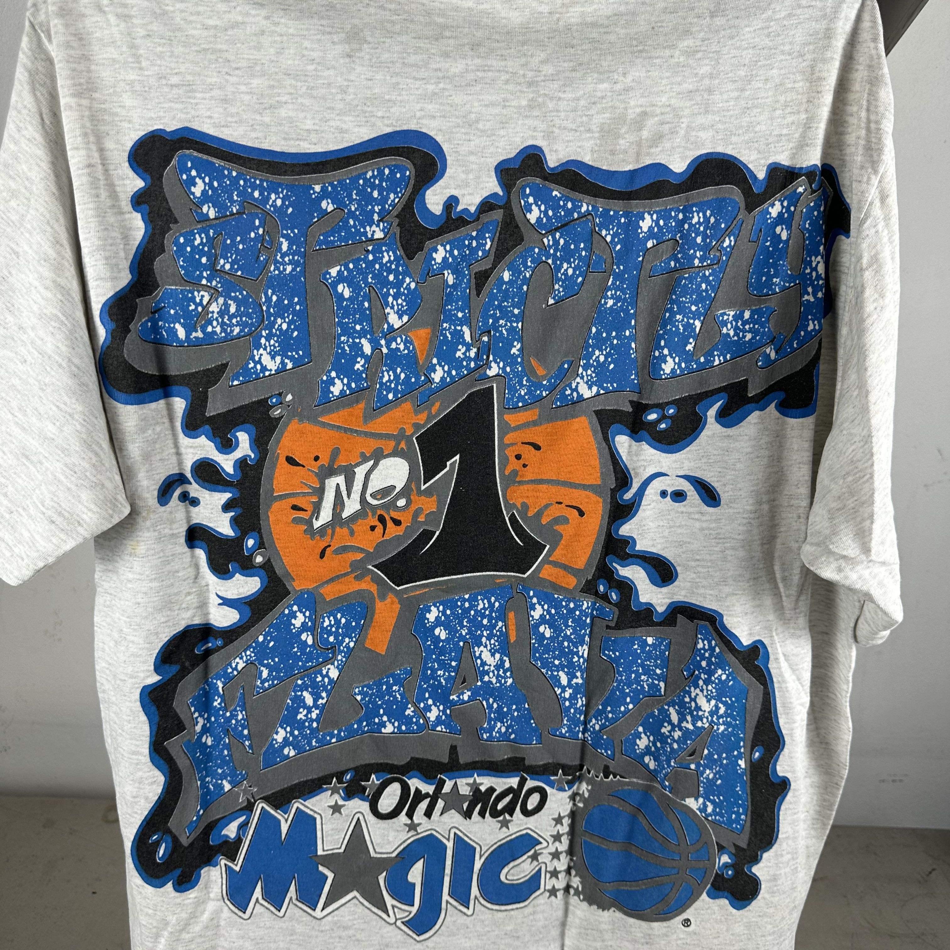 Vintage 90s Orlando Magic Strictly #1 Playa NBA Hip Hop T-shirt Size US XL / EU 56 / 4 - 4 Thumbnail
