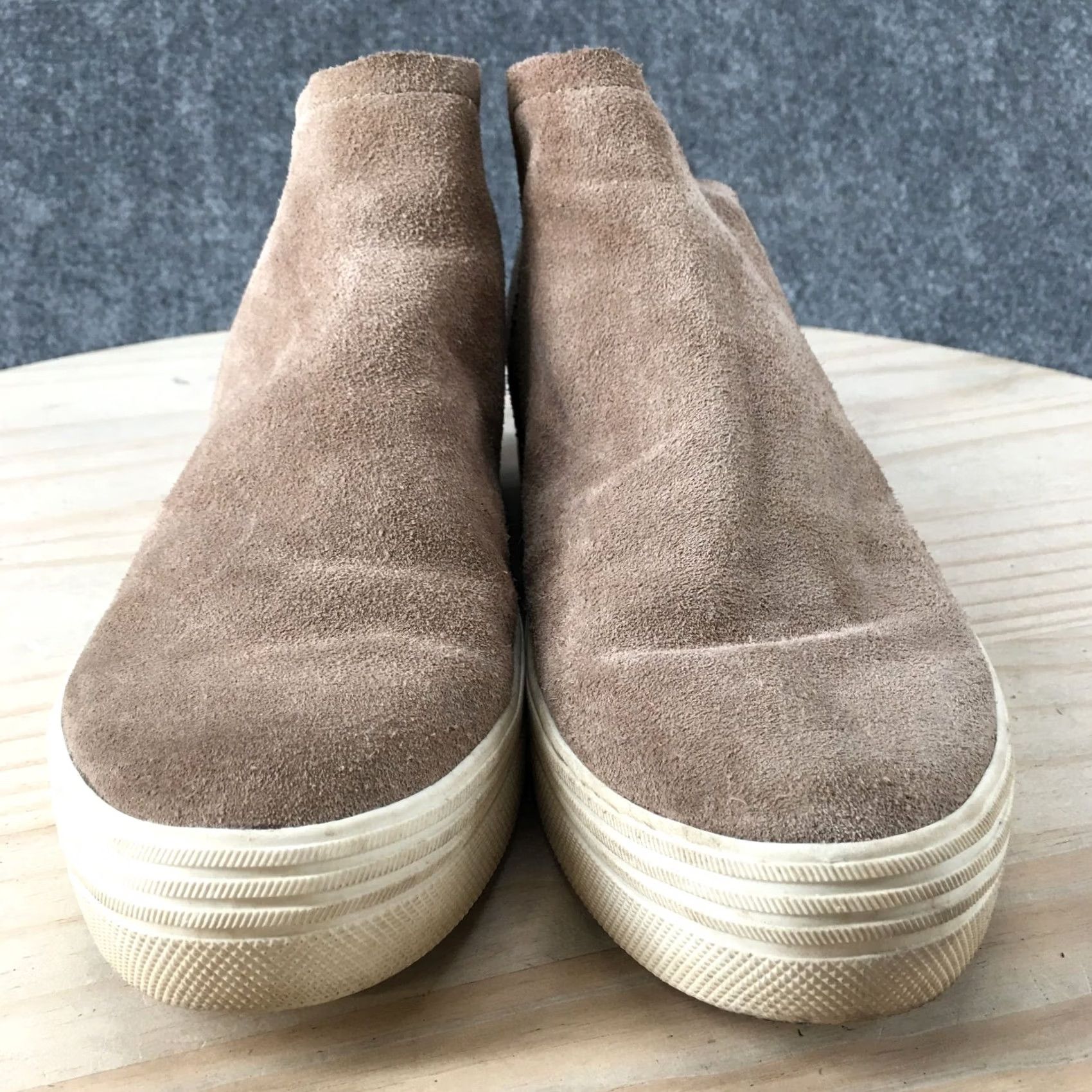Dolce Vita Dolce Vita Womens Platform High Top Sneakers Beige Suede Pull On Casual - 8 US - Size 8 Size M / US 6-8 / IT 42-44 - 7 Thumbnail