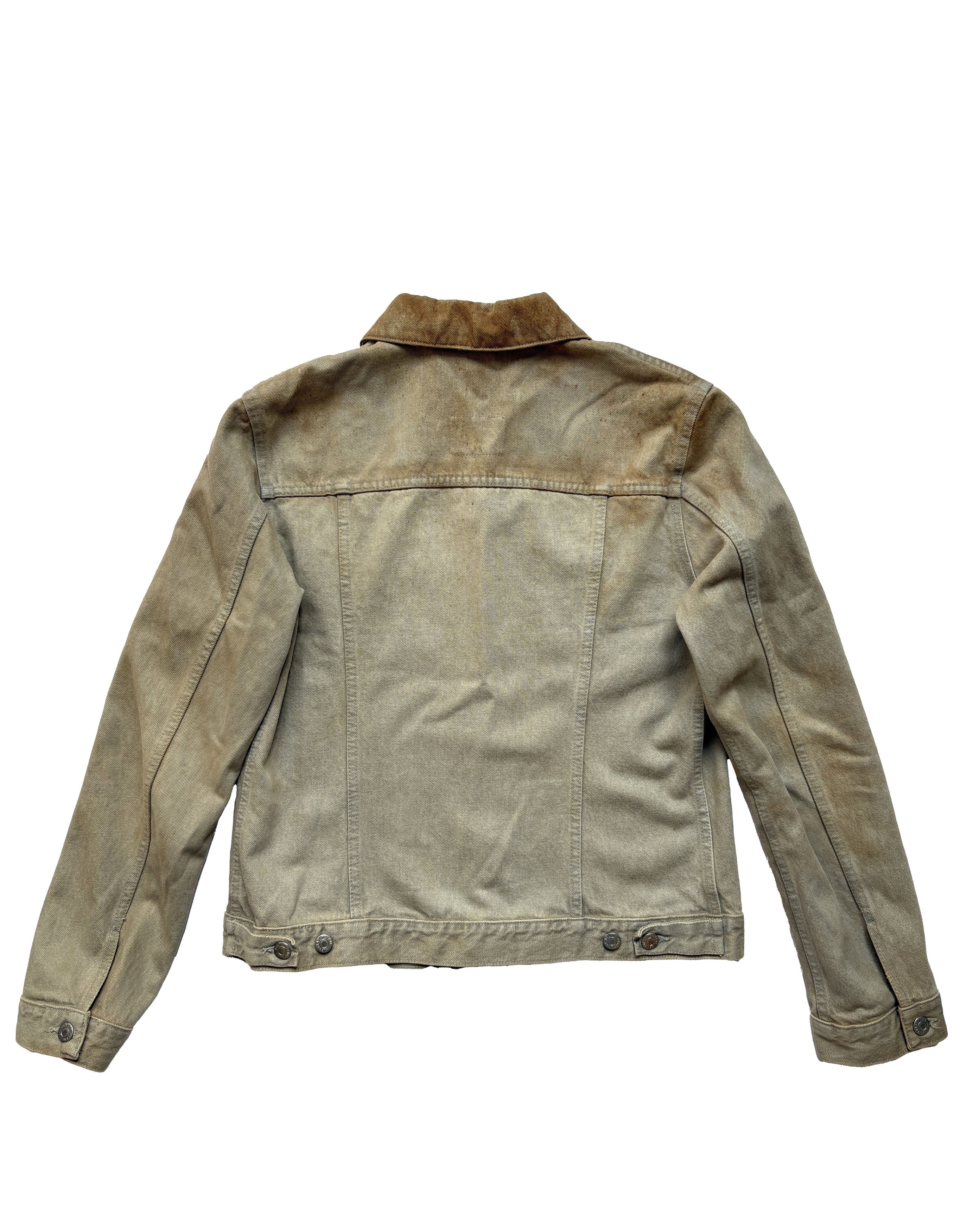 Helmut Lang ⚡️QUICK SALE⚡️1990's Helmut Lang Dirty Denim Denim Jacket Size US S / EU 44-46 / 1 - 2 Thumbnail
