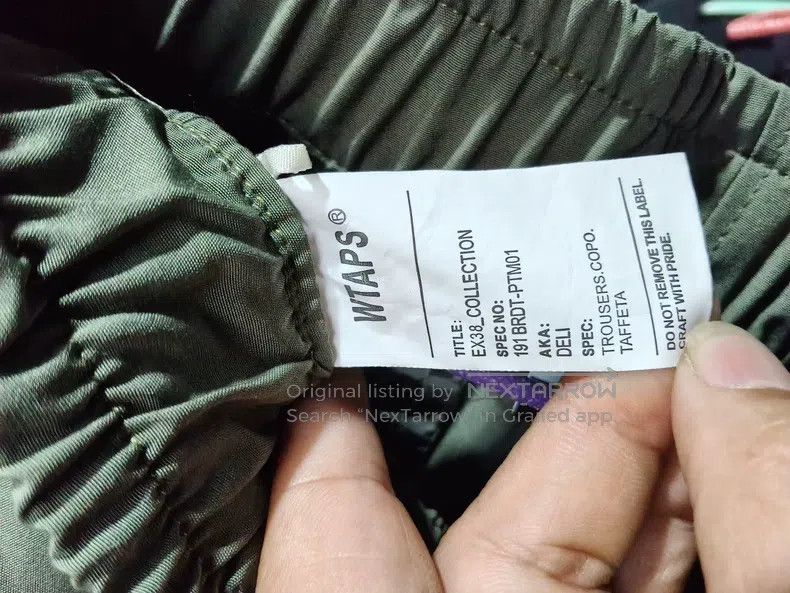 Wtaps Wtaps Military green glow-in-the-dark loose fit sport pant Size US 42 / EU 58 - 6 Thumbnail