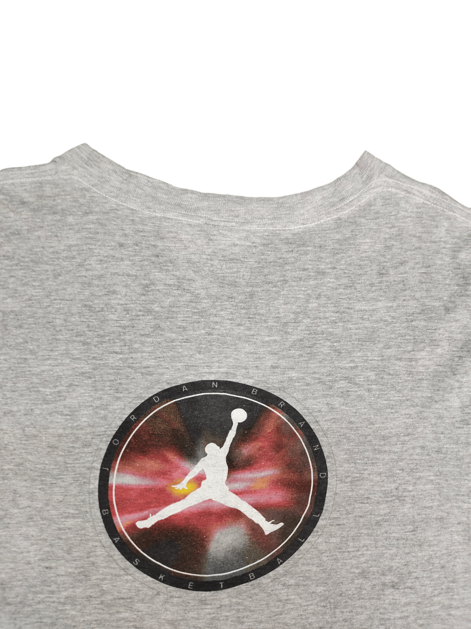 Jordan Brand Vintage 90s Nike Jordan Brand Basketball Center Logo T-Shirt Size US L / EU 52-54 / 3 - 4 Thumbnail