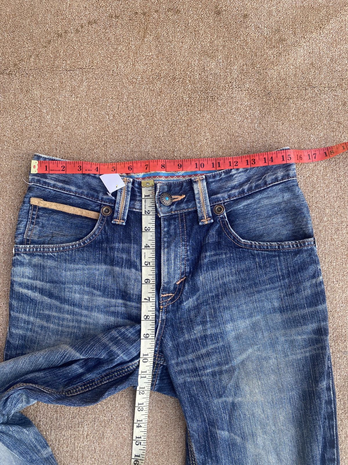 Edwin × PPFM Vintage edwin blue trip flare denim Size US 28 / EU 44 - 7 Thumbnail