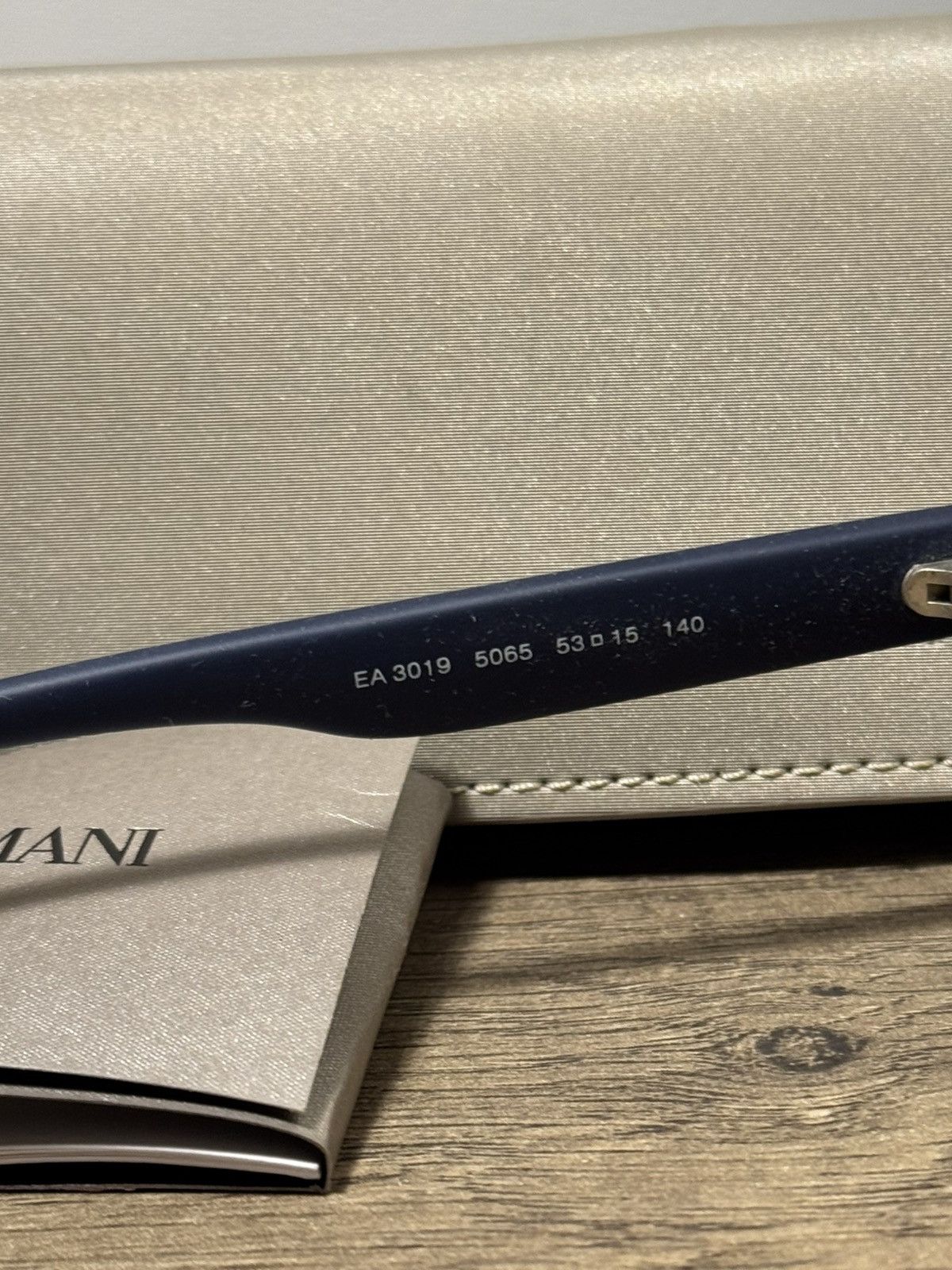 Emporio Armani Emporio Armani EA3019 Navy Textured Frame Sunglasses w/ Case Size ONE SIZE - 6 Thumbnail