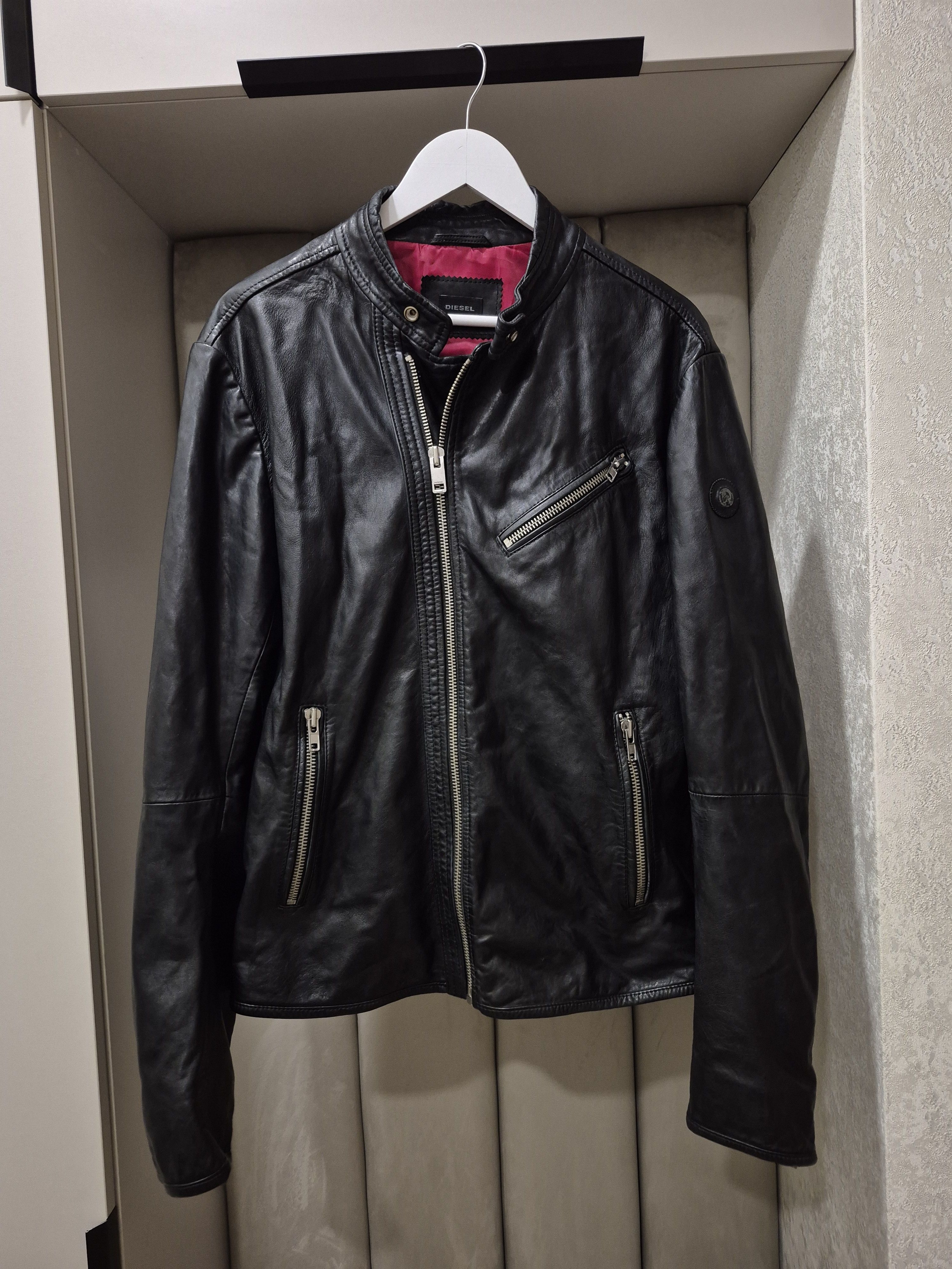 Diesel Diesel biker style leather jacket Size US L / EU 52-54 / 3 - 1 Thumbnail