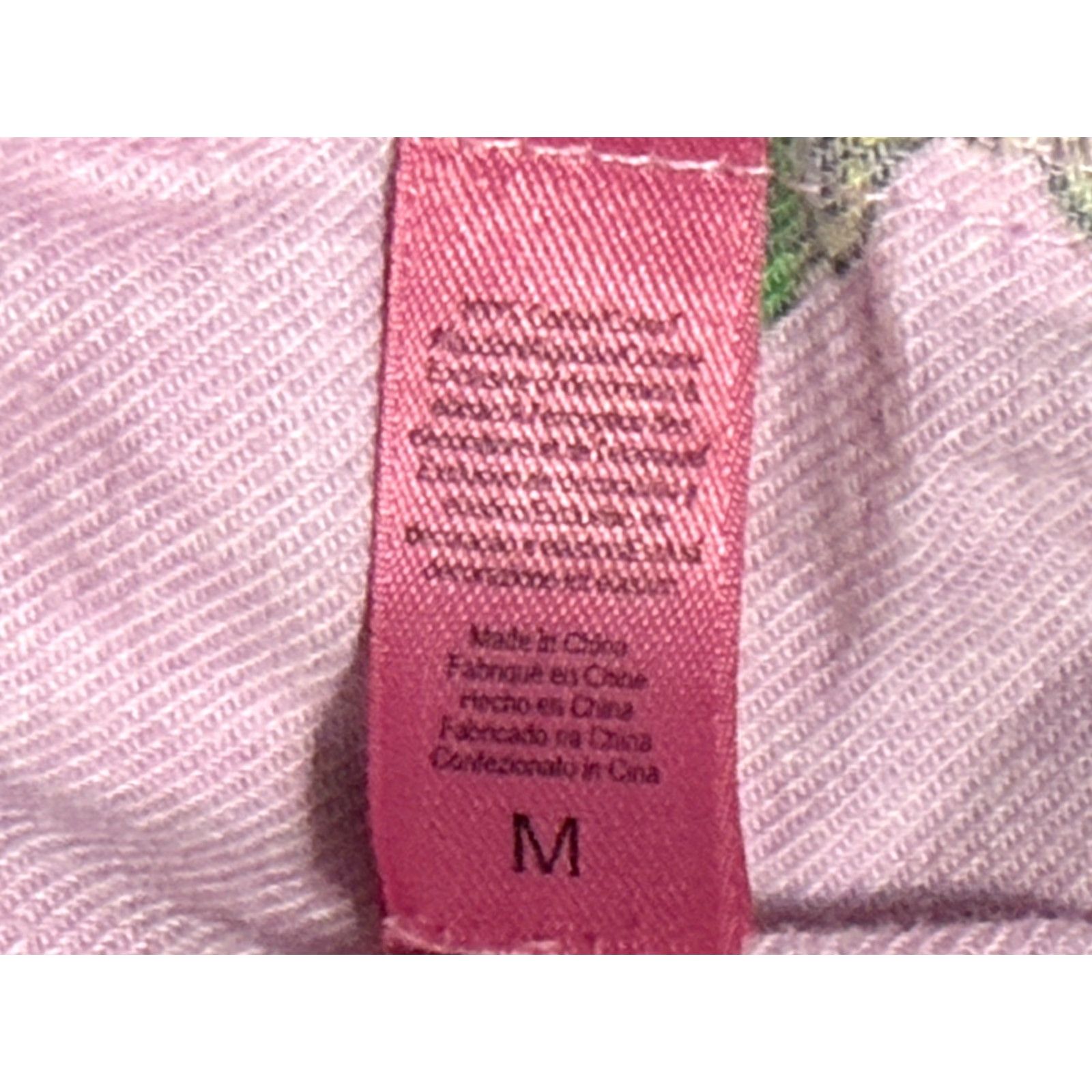 Vintage Sleepwear Set Women's Medium Pink Floral Long Sleeve Button Up & Pants Size M / US 6-8 / IT 42-44 - 5 Thumbnail
