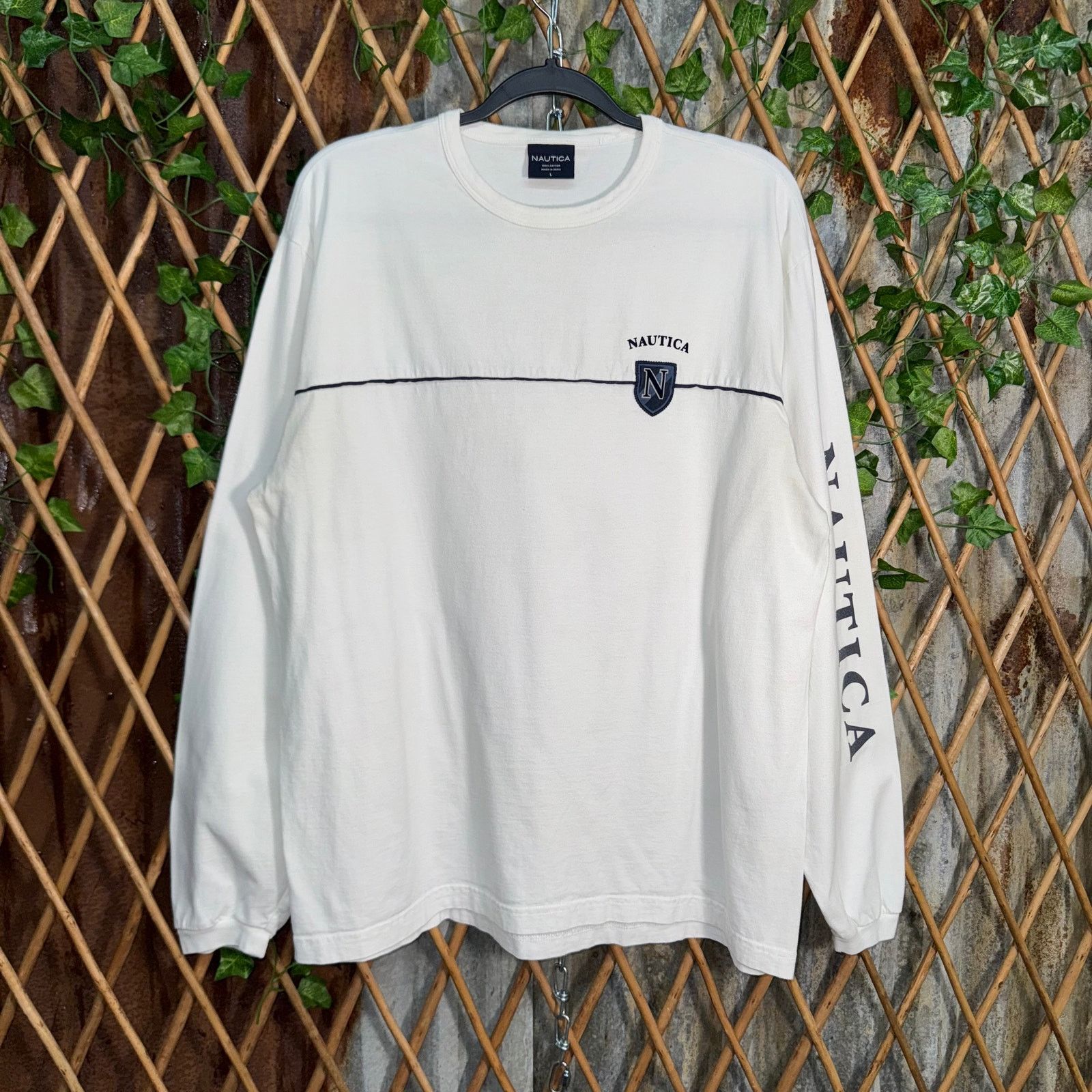 Nautica Vintage Y2K Nautica longsleeve essential stripe LS t-shirt Size US L / EU 52-54 / 3 - 1 Thumbnail