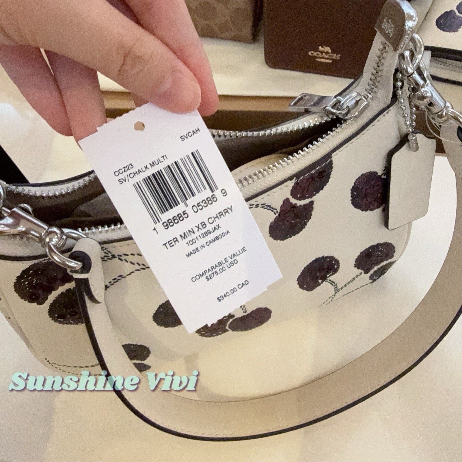 Coach Coach Teri Mini Crossbody Bag With Cherry Print CCZ23 Size ONE SIZE - 7 Thumbnail