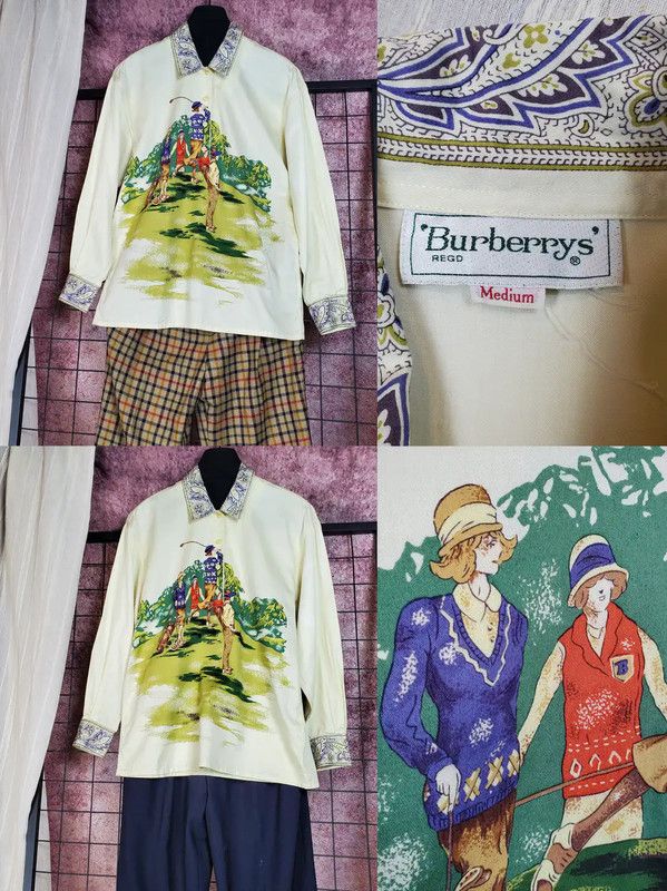 Burberry Burberry Beige Graphic Long-sleeve T-shirt for Women Size M / US 6-8 / IT 42-44 - 1 Thumbnail