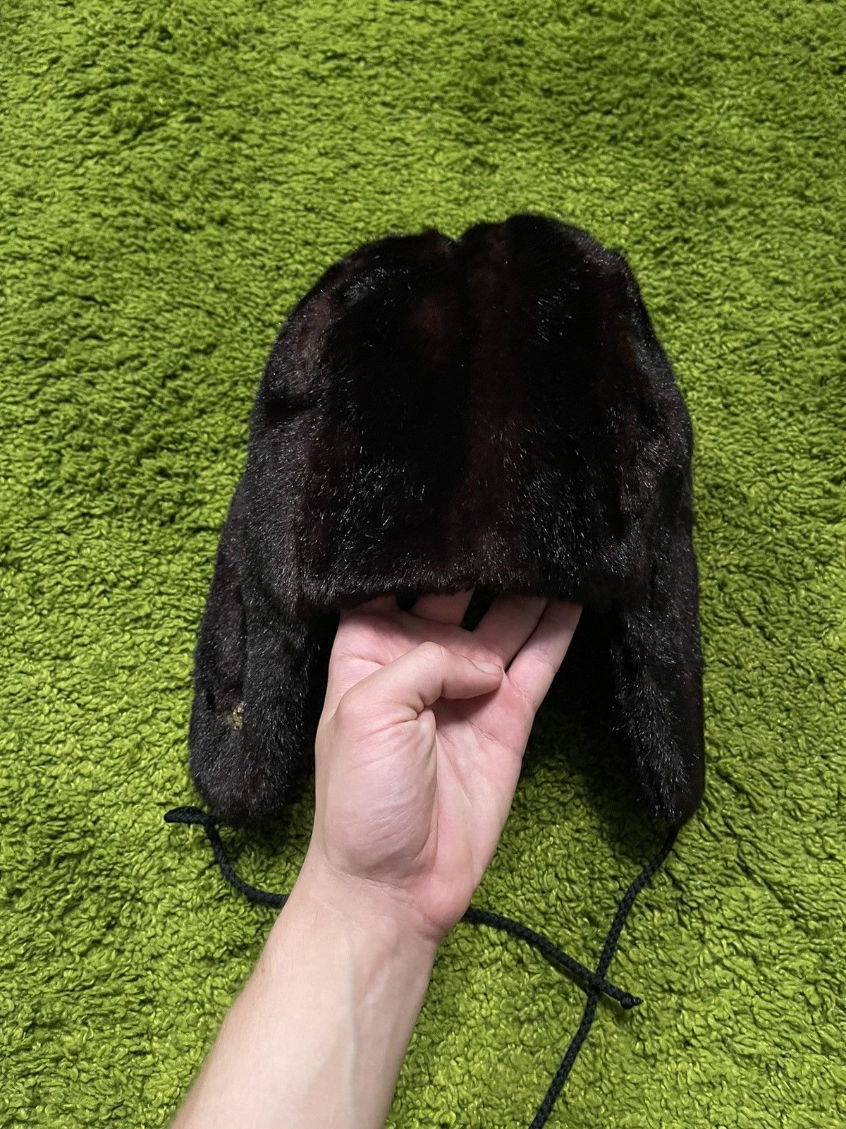 MCM MCM 2000s vintage fuzzy faux fur Ushanka trapper checker hat Size ONE SIZE - 4 Thumbnail