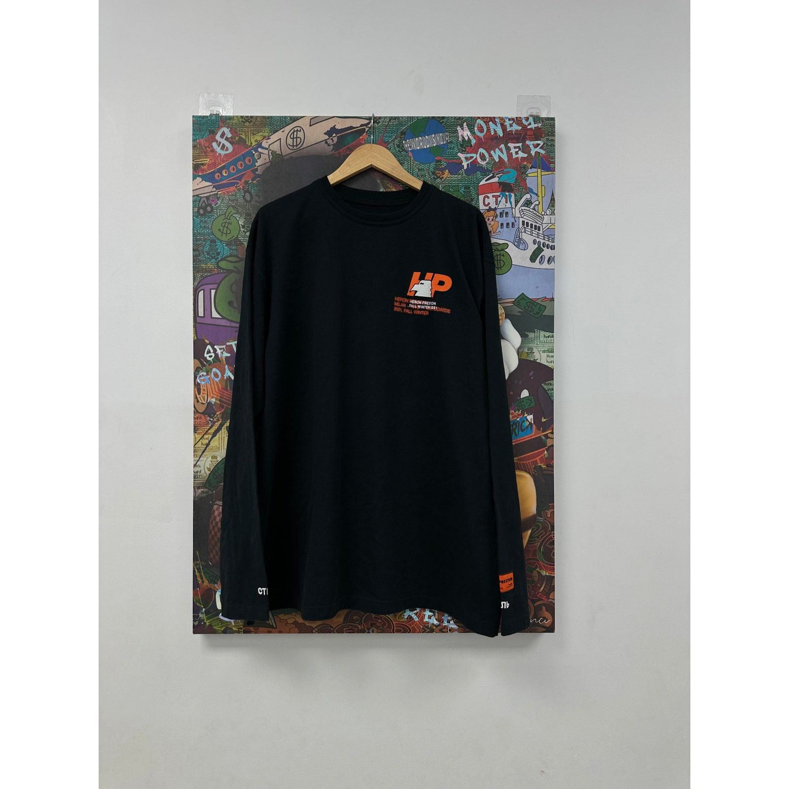 Heron Preston Heron Preston Milan LS Black Baby Blue Used Medium Size US M / EU 48-50 / 2 - 1 Thumbnail
