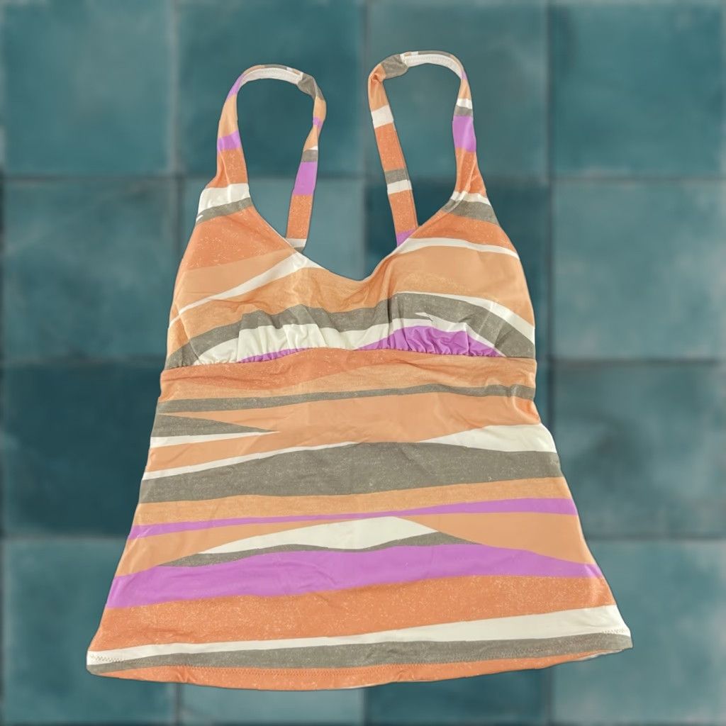 Prana NWT prAna Women's Tankini Swim Top Floral Mallorca Waves Print XS Multicolor Beach Boho Adjustable Spaghetti Strap Size XS / US 0-2 / IT 36-38 - 1 Thumbnail