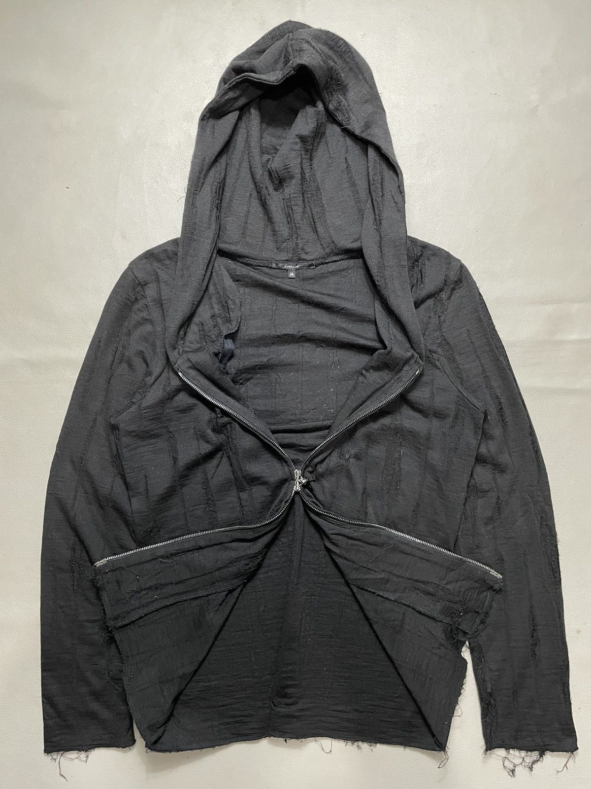 Shellac Shellac Gothic black Distressed Hoodie ifsix style Size US S / EU 44-46 / 1 - 6 Thumbnail