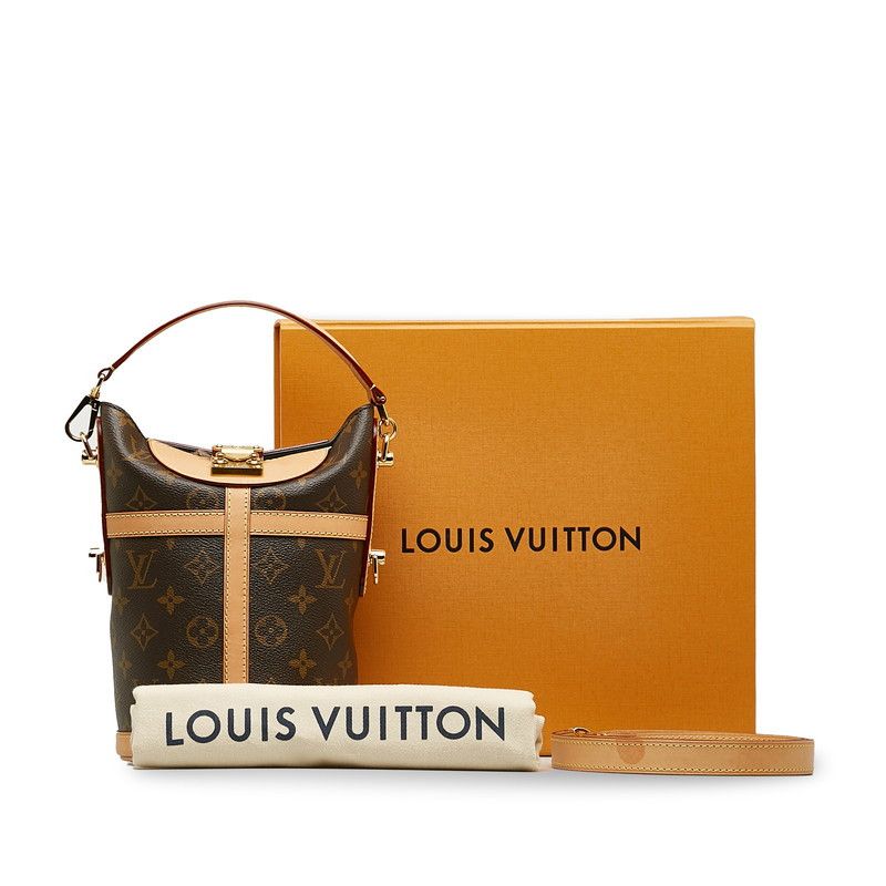 image of Louis Vuitton Monogram Duffle Bag in Brown, Women's