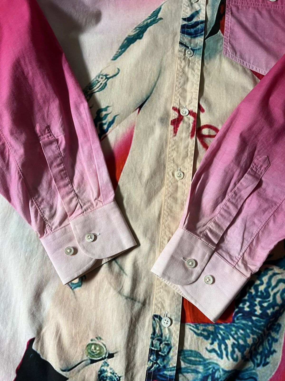 Vetements Vetements A/W 2018 Marilyn Manson button up shirt pink Size US L / EU 52-54 / 3 - 6 Thumbnail