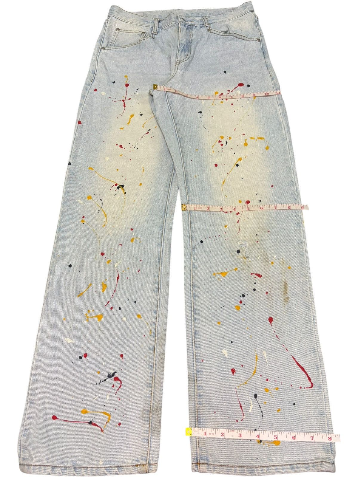 Diesel Vintage Japanese Brand Painted Splattered Distress Jeans Size US 29 - 8 Thumbnail