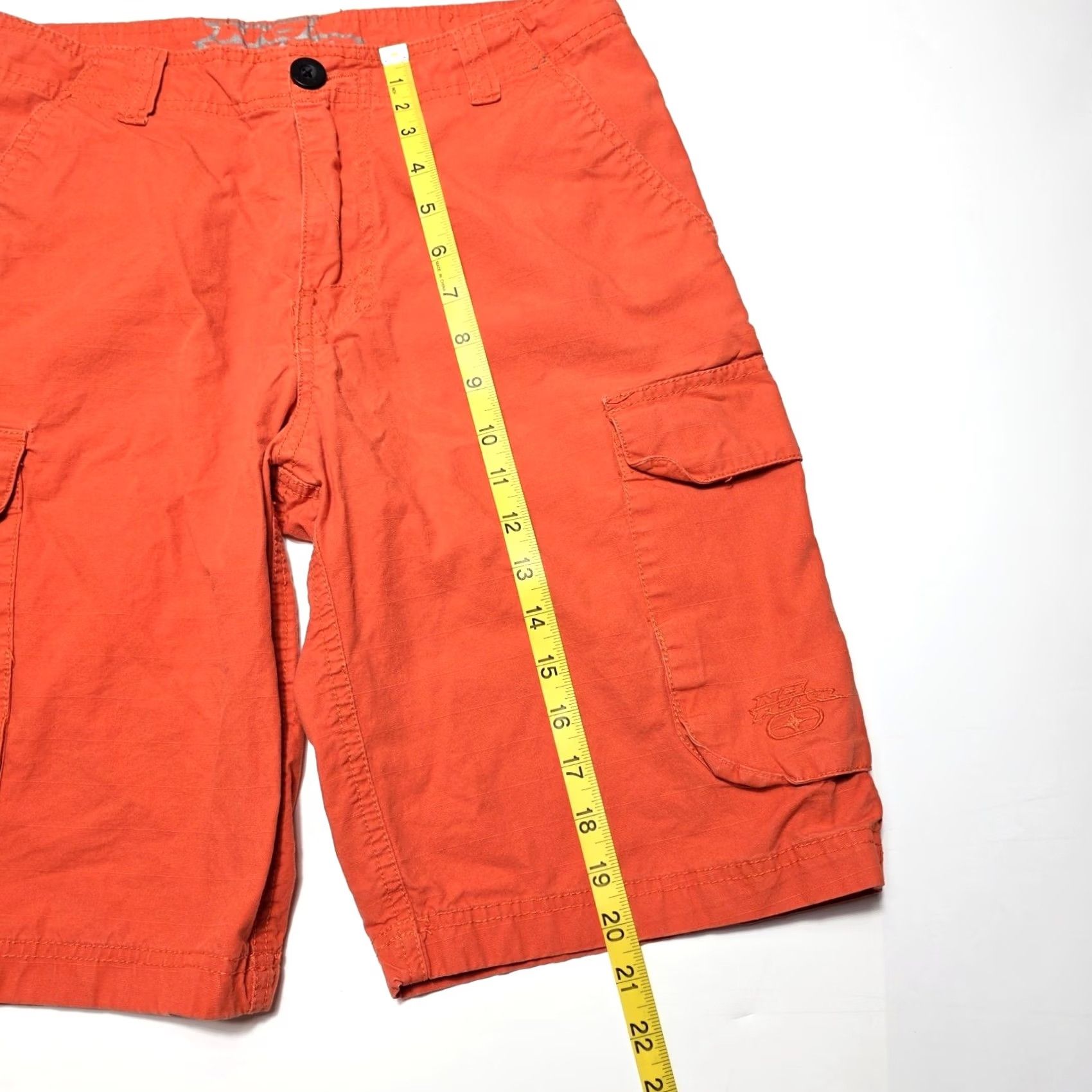 No Fear VINTAGE No Fear Cargo Shorts Casual Surf Swim Orange Pockets Mens Size 30 Size US 30 / EU 46 - 5 Thumbnail