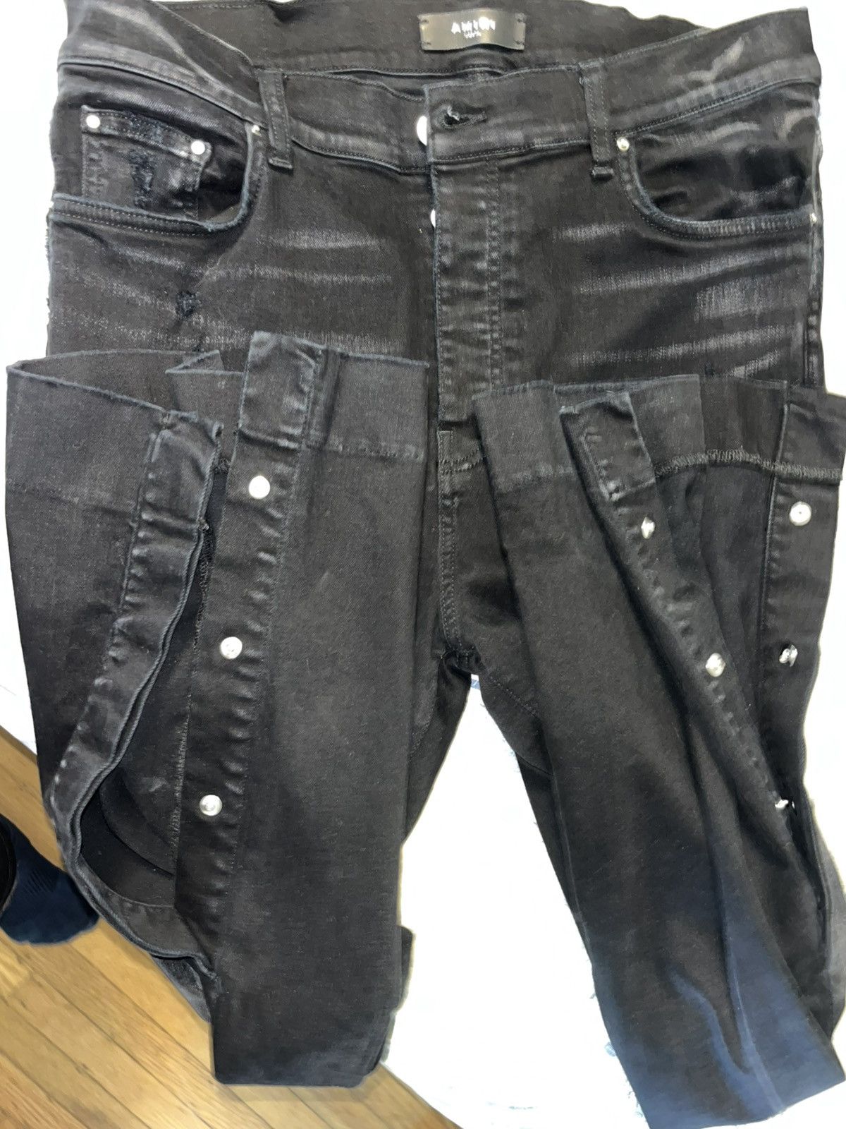 Amiri Amiri Stacked Flare Jeans Size US 34 / EU 50 - 4 Thumbnail