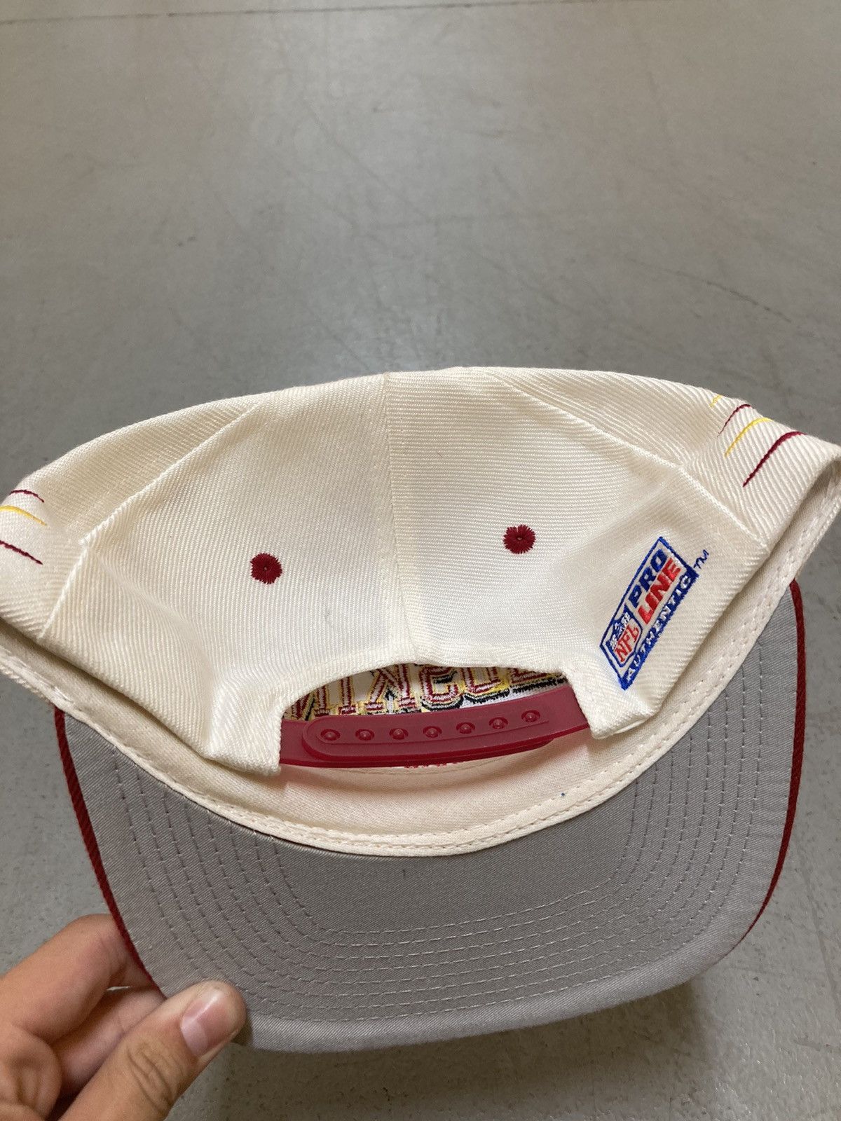 NFL × Vintage Crazy Vintage 90s Washington Redskins Rare Diamond Hat Size ONE SIZE - 4 Thumbnail