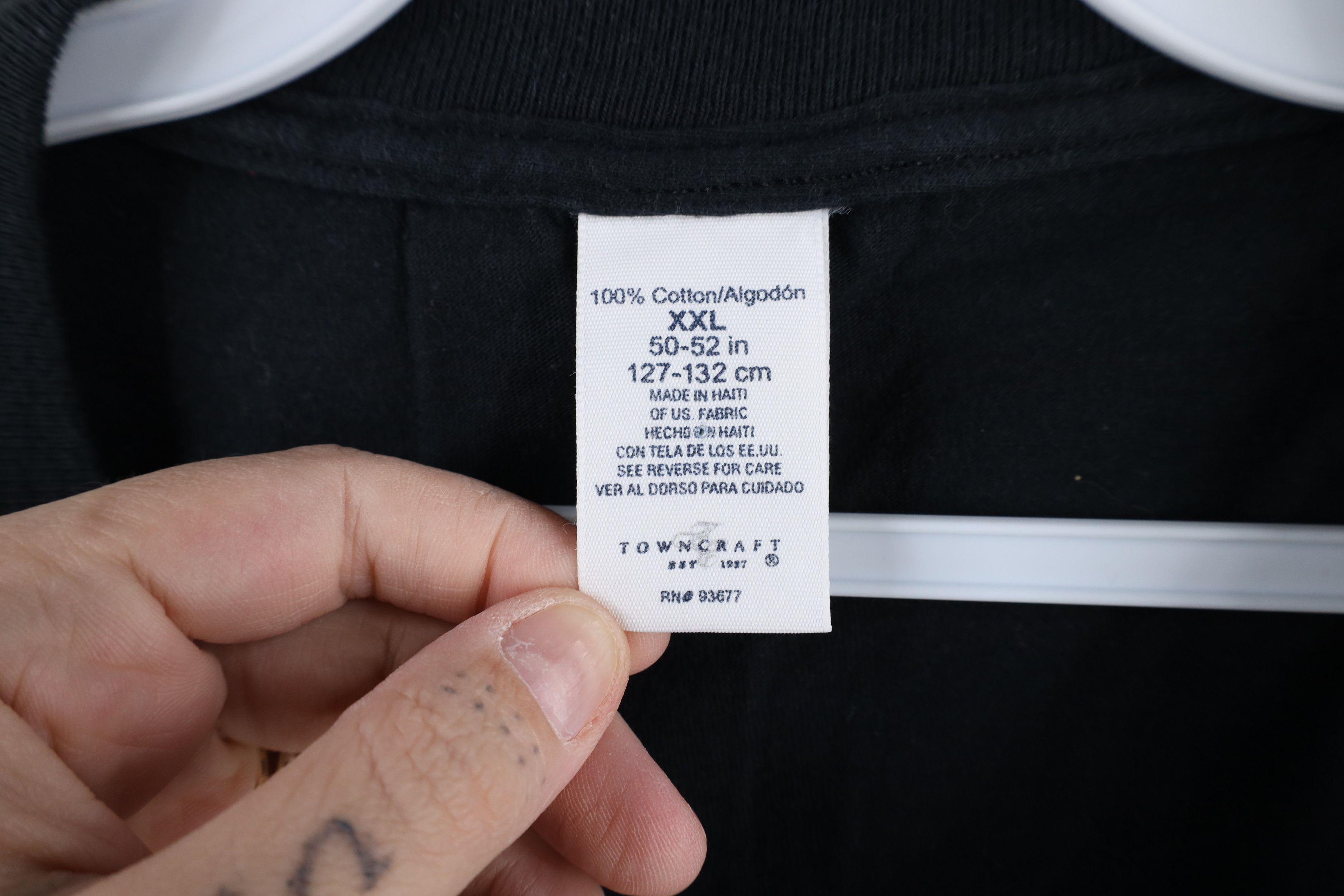 Vintage Vintage 90s Streetwear Short Sleeve T-Shirt Black Cotton Size US XXL / EU 58 / 5 - 5 Thumbnail