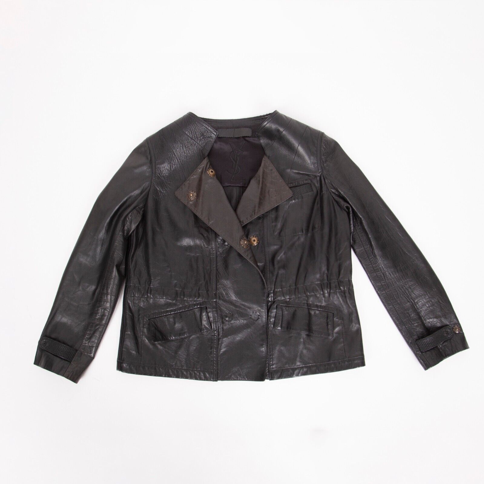 Yves Saint Laurent YSL by Tom Ford – Iconic Leather Jacket, Size 38 M Size M / US 6-8 / IT 42-44 - 21 Thumbnail