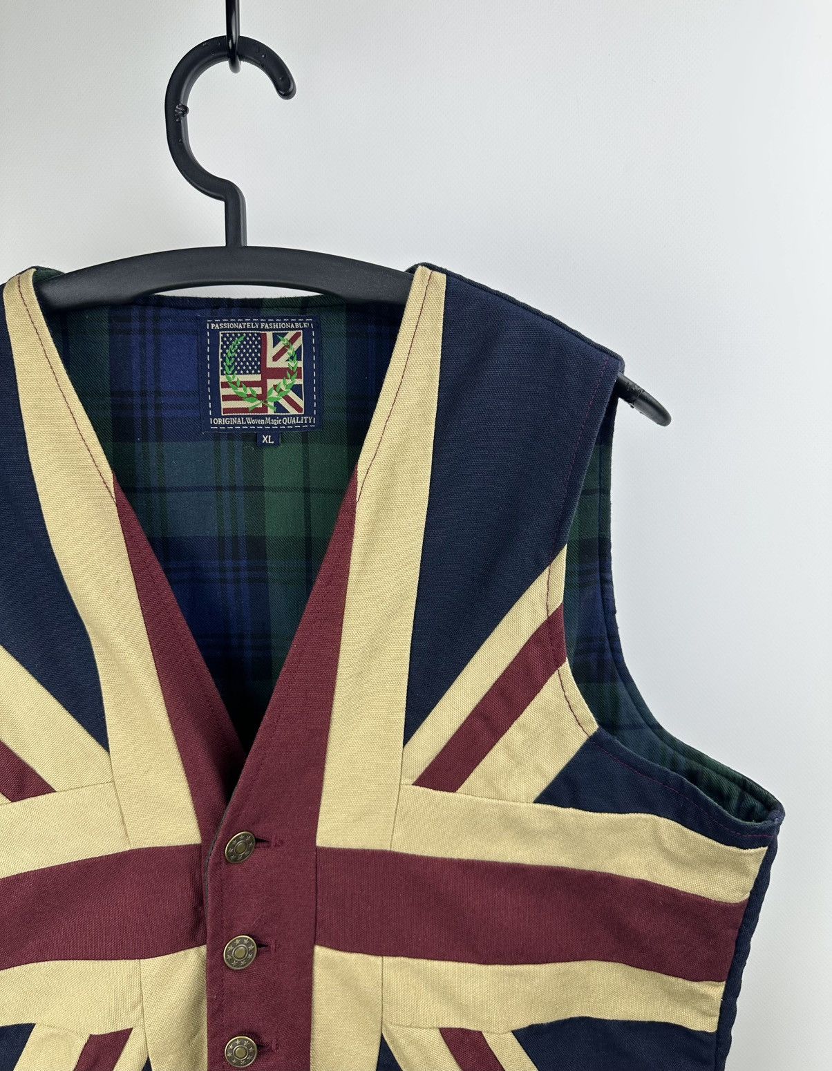 Other British Classic Vintage Union Jack Waistcoat Flag Vest XL Size US XL / EU 56 / 4 - 2 Thumbnail