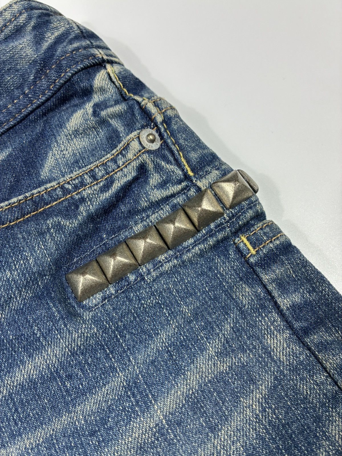 Hysteric Glamour Hysteric Glamour Studded Denim Mini Skirt Size 30" / US 8 / IT 44 - 4 Thumbnail